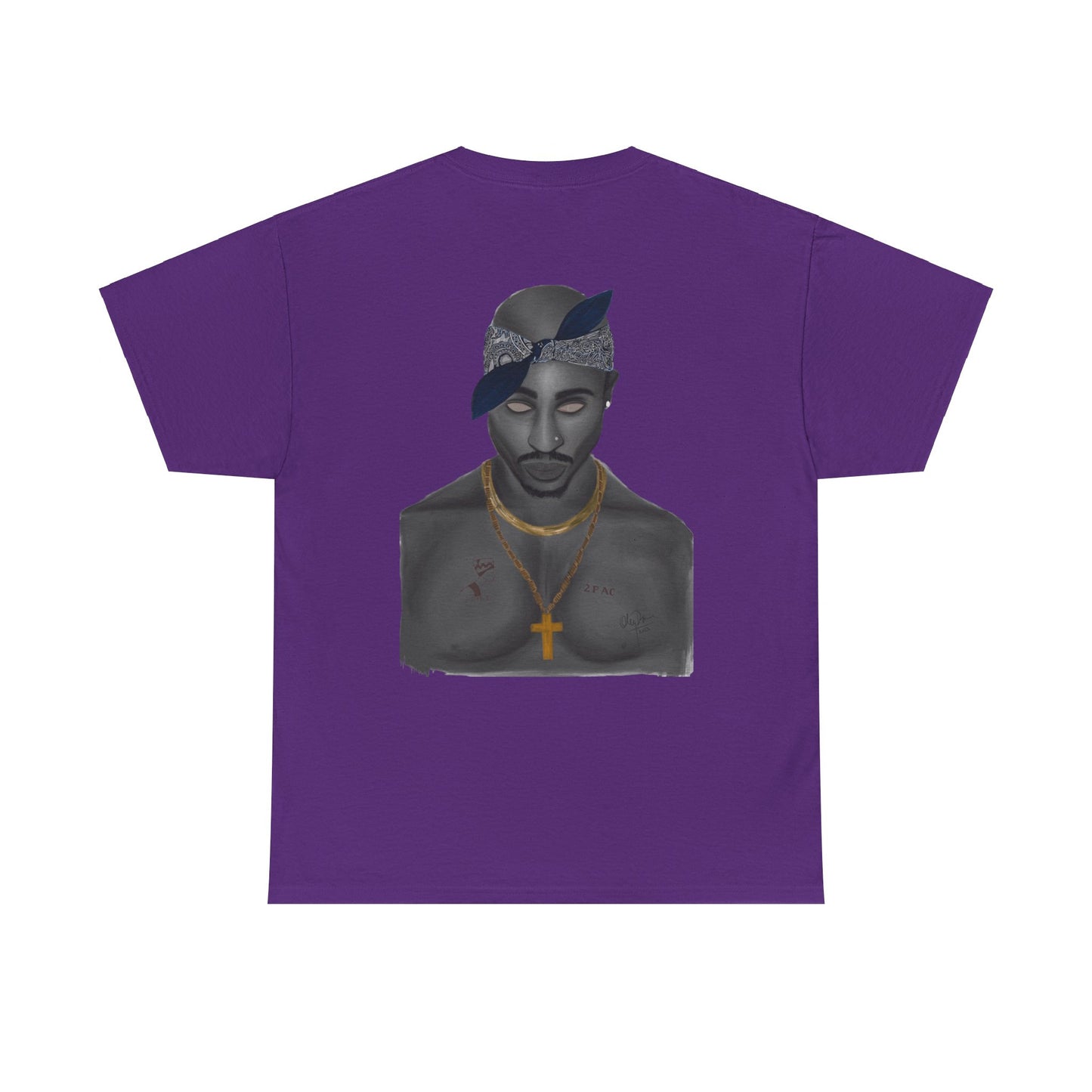 2 Pac T-shirt painted by Oleg Dave - HCWP