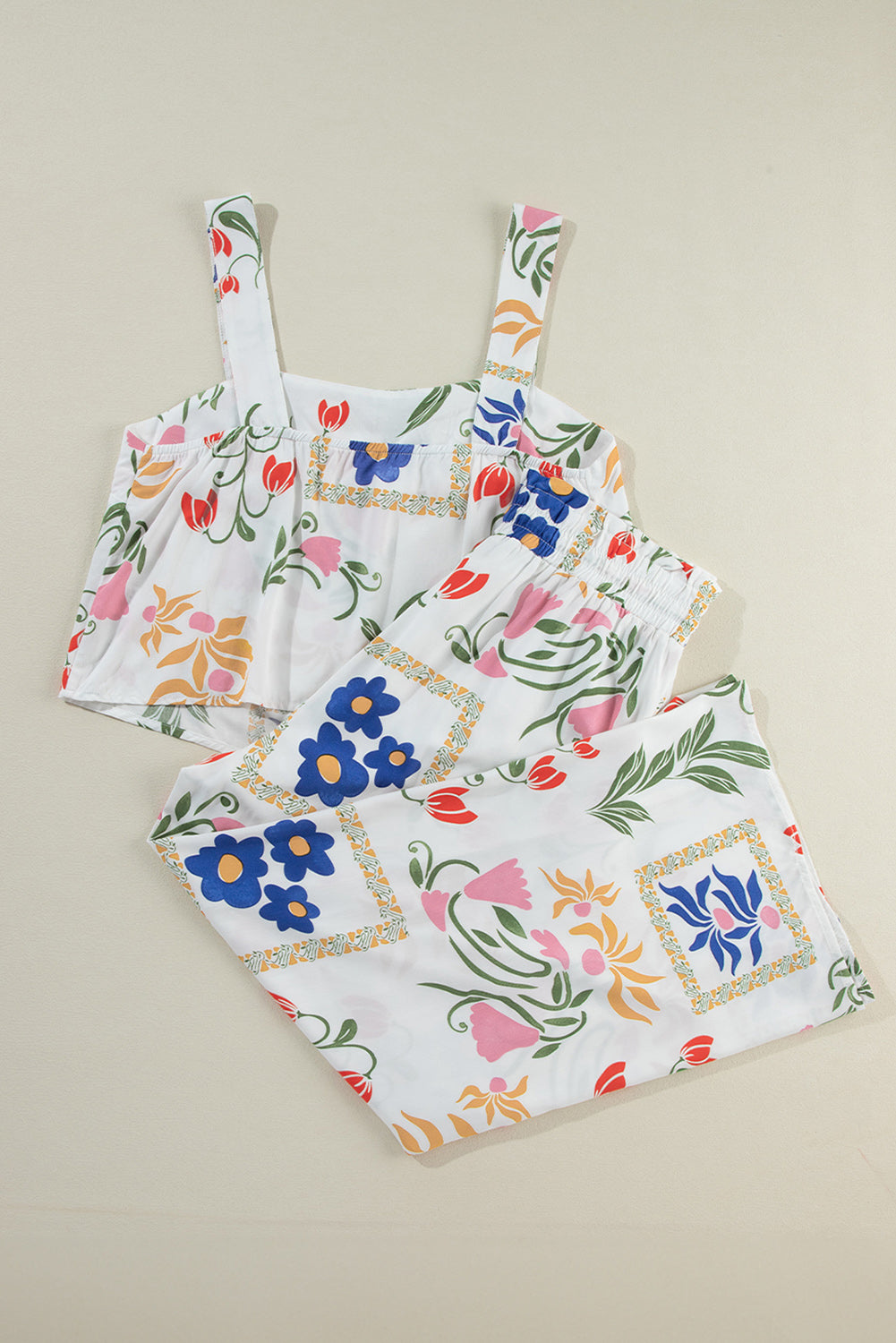 White Colorful Printed Set - HCWP