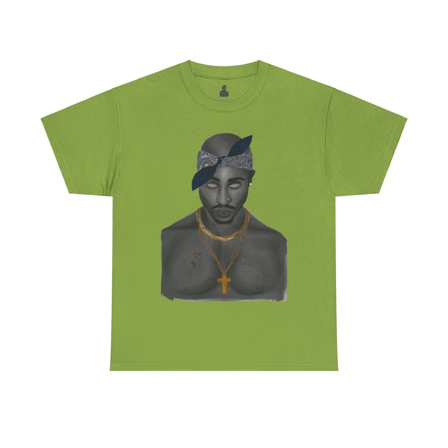2 Pac T-shirt painted by Oleg Dave - HCWP