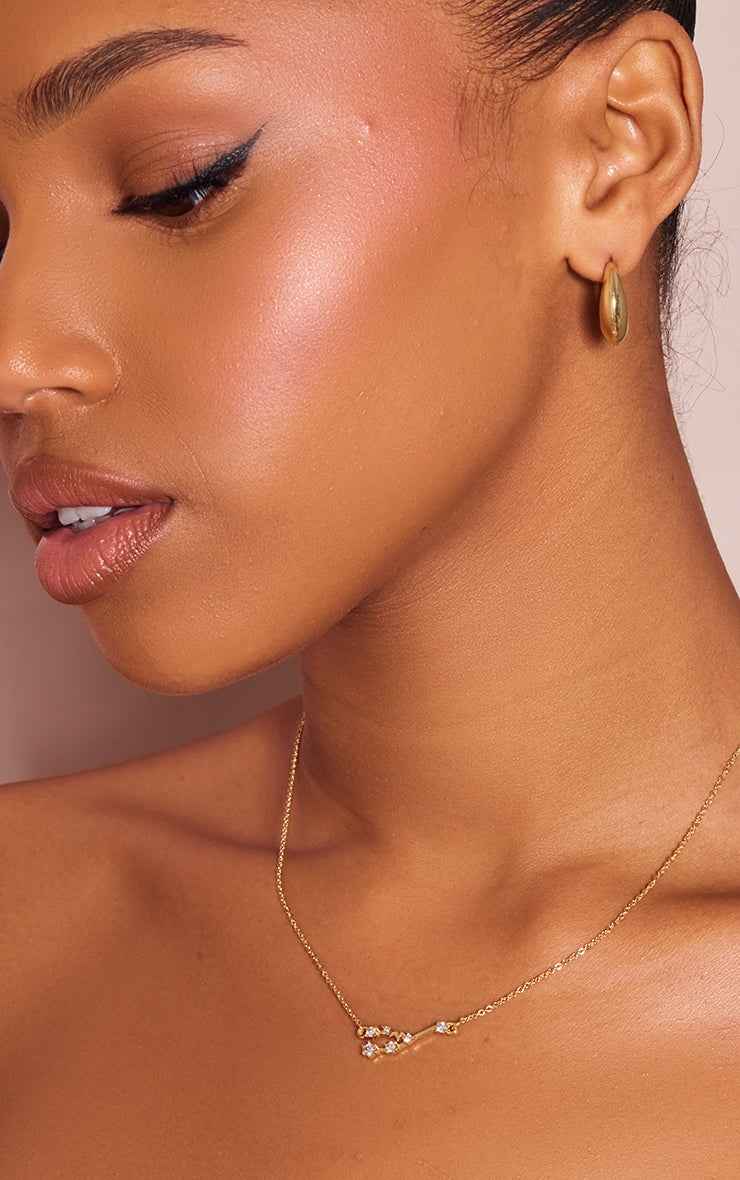 Gold Plated Taurus Celestial Necklace - HCWP