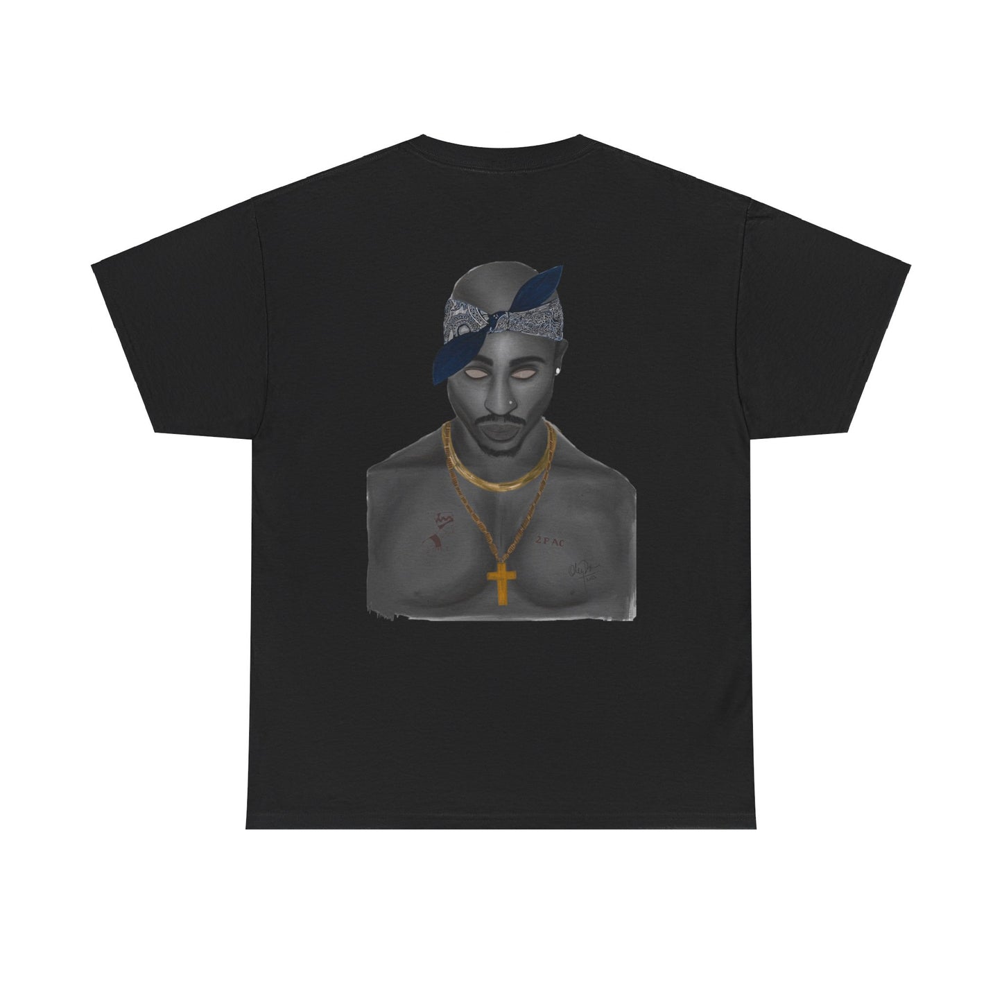 2 Pac T-shirt painted by Oleg Dave - HCWP