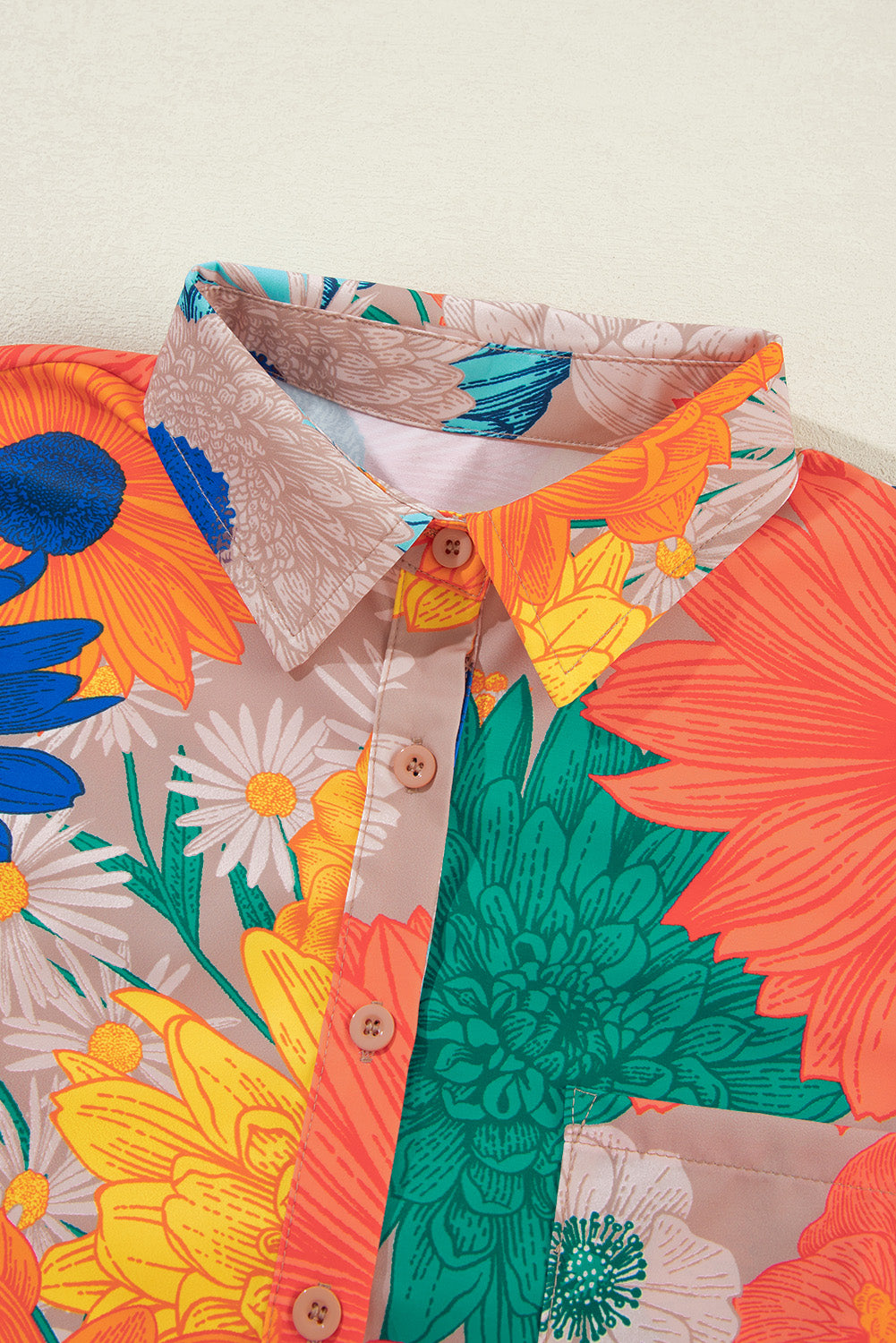 Orange Floral Printed Set - HCWP