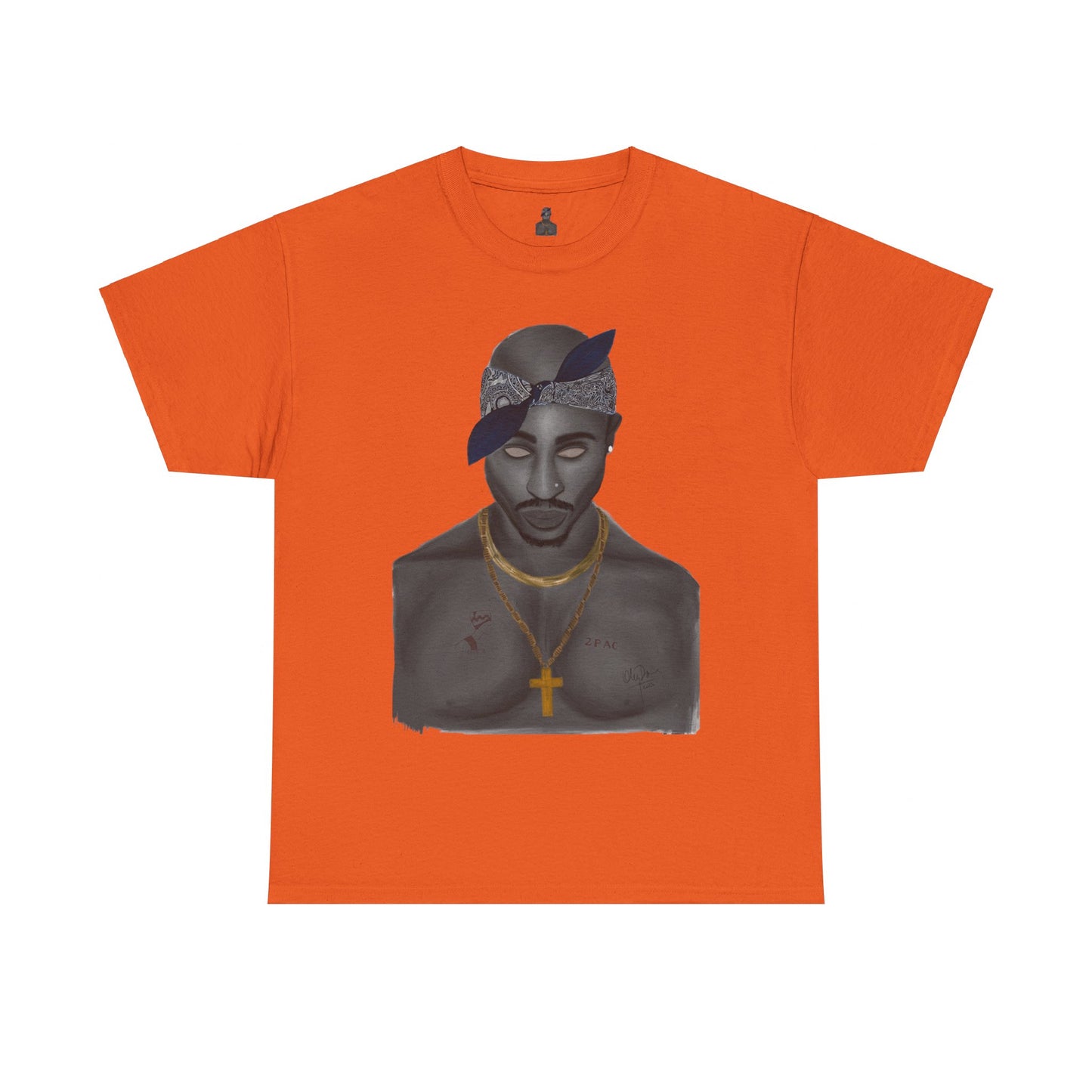 2 Pac T-shirt painted by Oleg Dave - HCWP