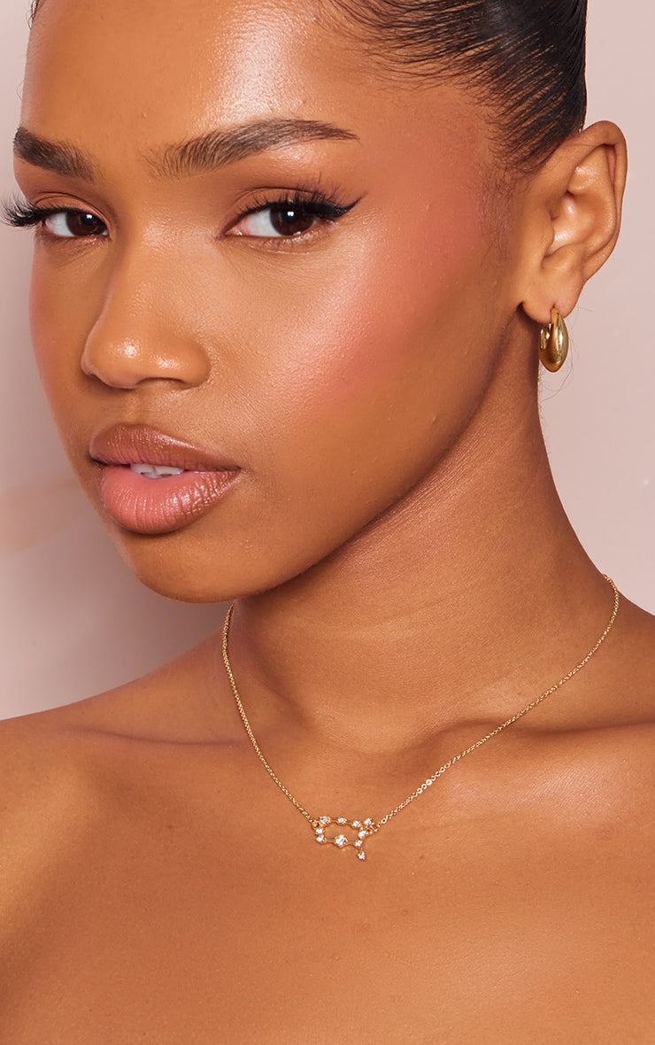 Gold Plated Gemini Celestial Necklace - HCWP