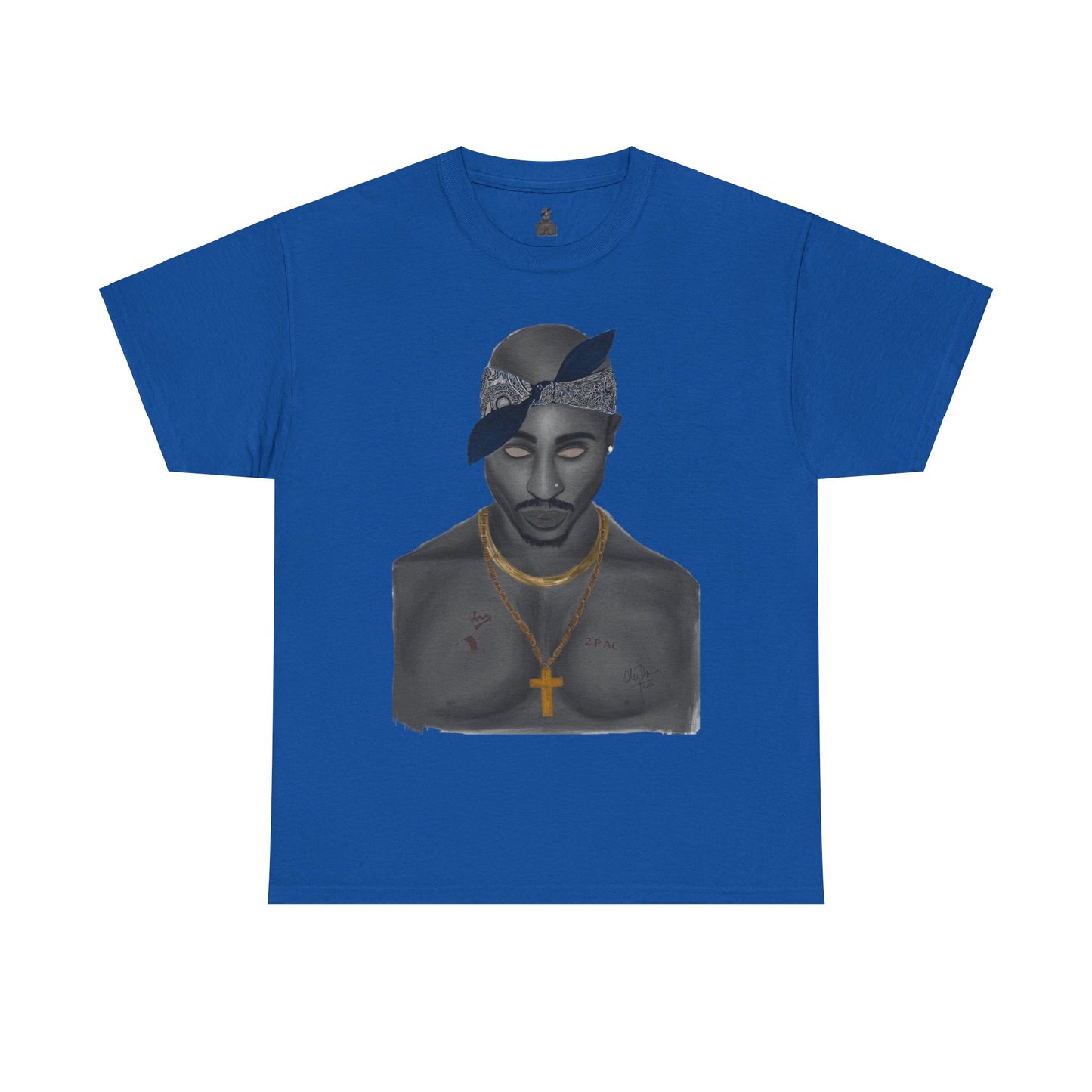 2 Pac T-shirt painted by Oleg Dave - HCWP
