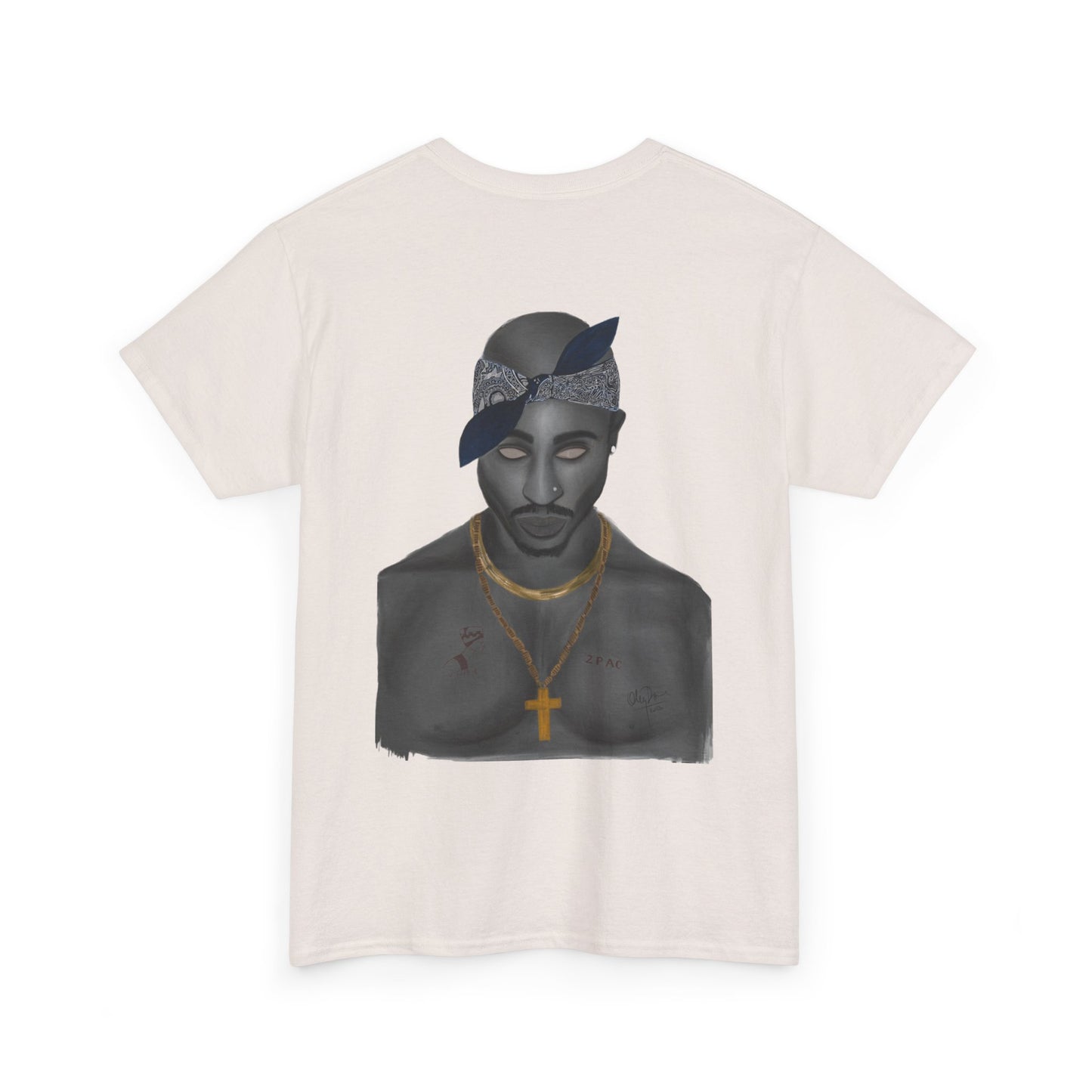 2 Pac T-shirt painted by Oleg Dave - HCWP