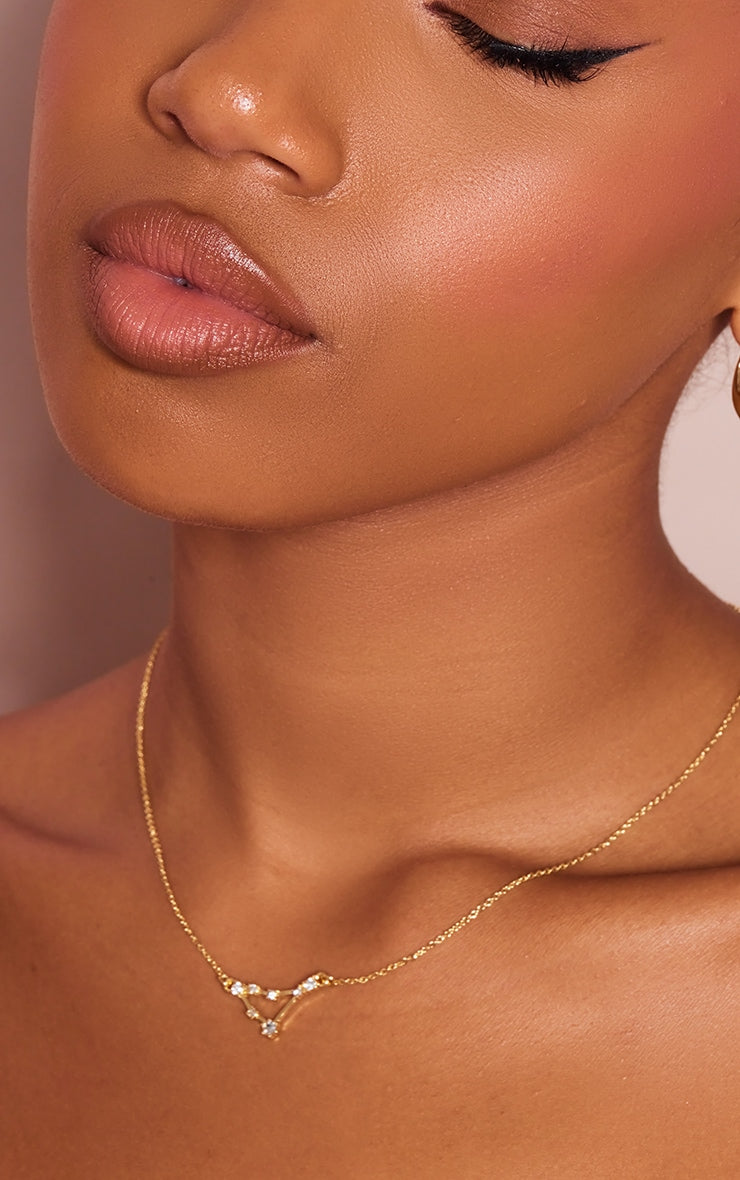 Gold Plated Capricorn Celestial Necklace - HCWP