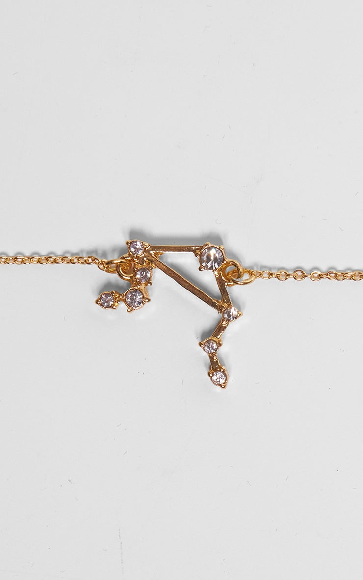 Gold Plated Pisces Celestial Necklace - HCWP