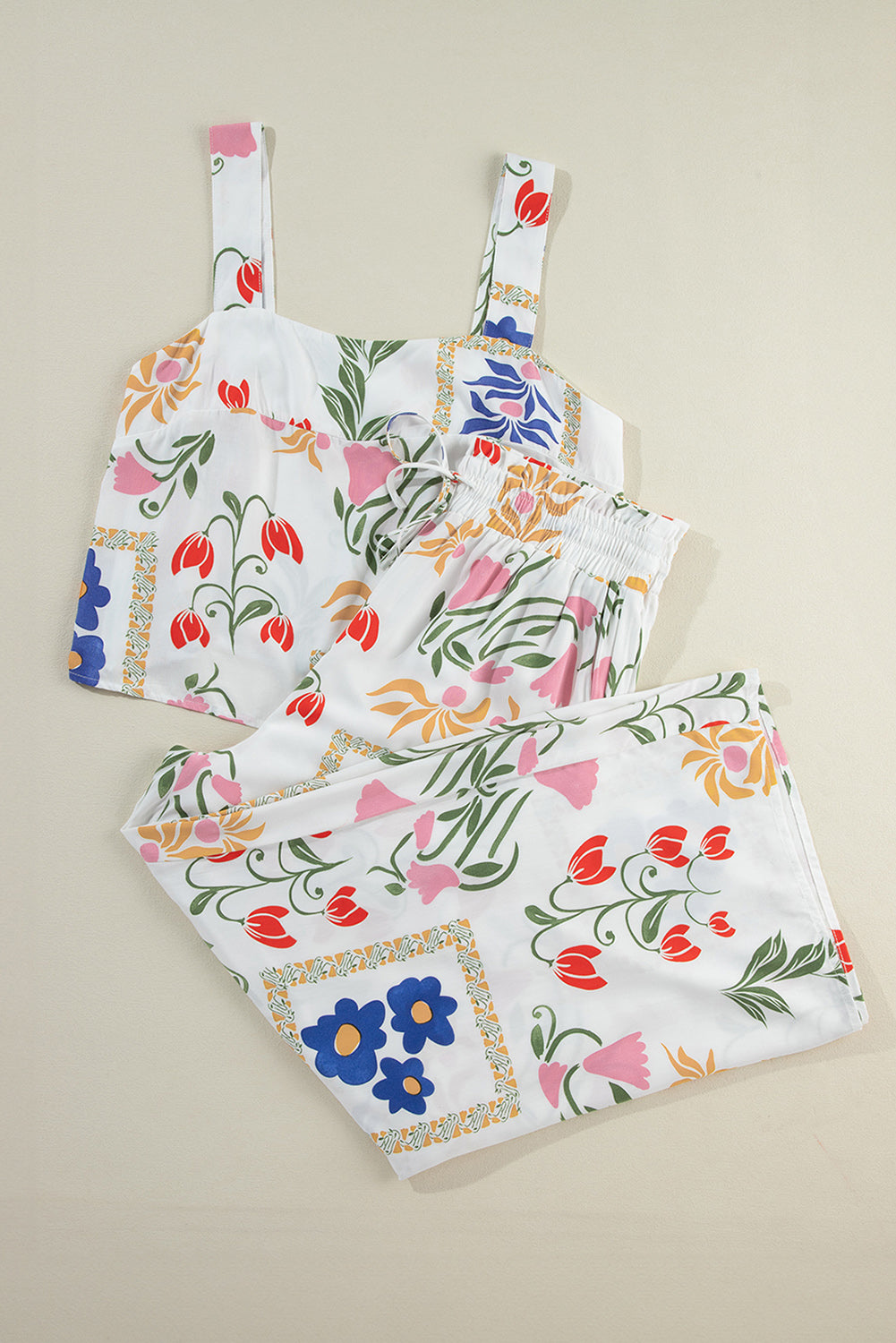 White Colorful Printed Set - HCWP
