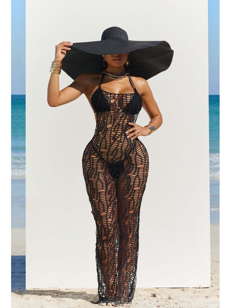 See Through High Rise Backless Bikinis 3 Piece Sets - HCWP