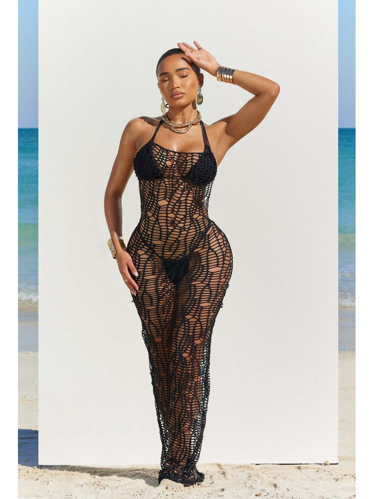 See Through High Rise Backless Bikinis 3 Piece Sets - HCWP