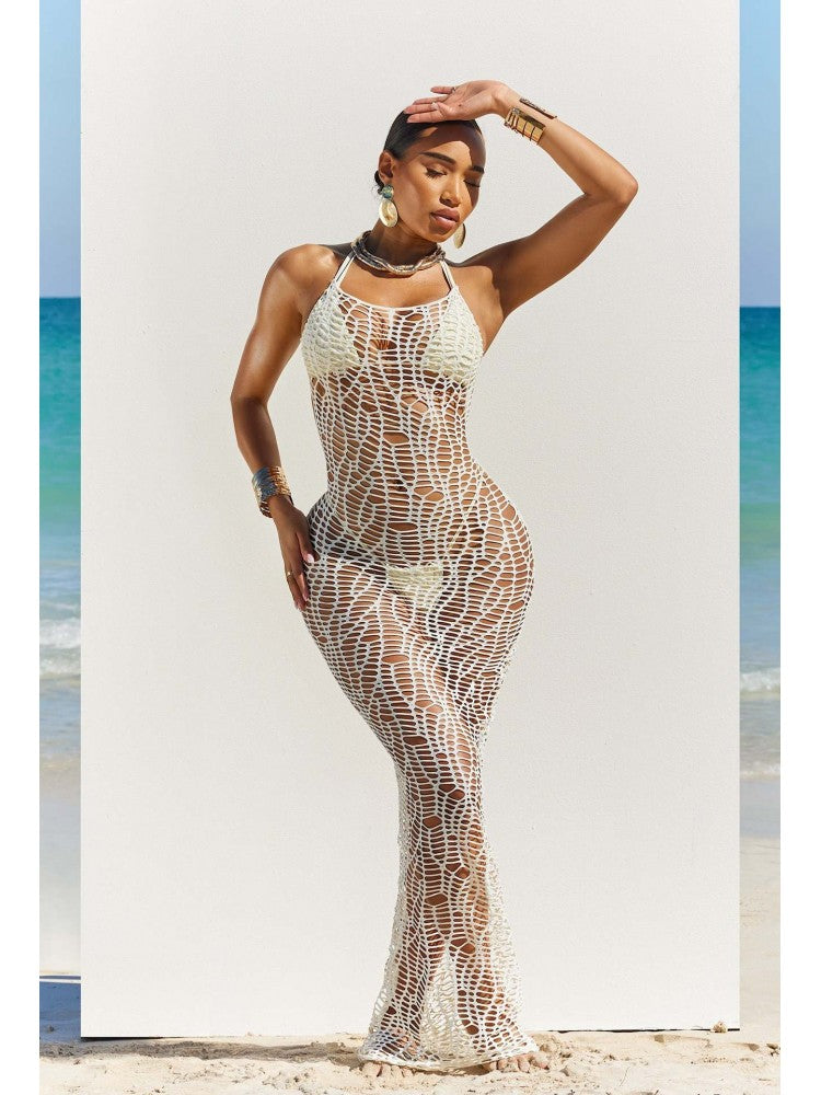 See Through High Rise Backless Bikinis 3 Piece Sets - HCWP