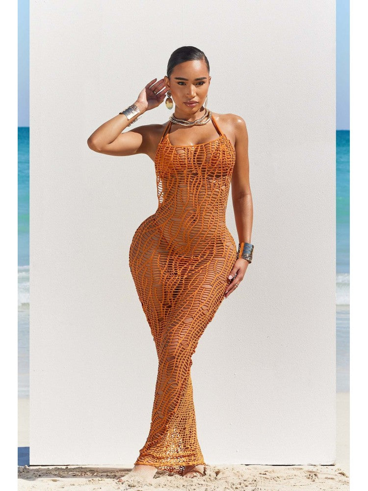See Through High Rise Backless Bikinis 3 Piece Sets - HCWP