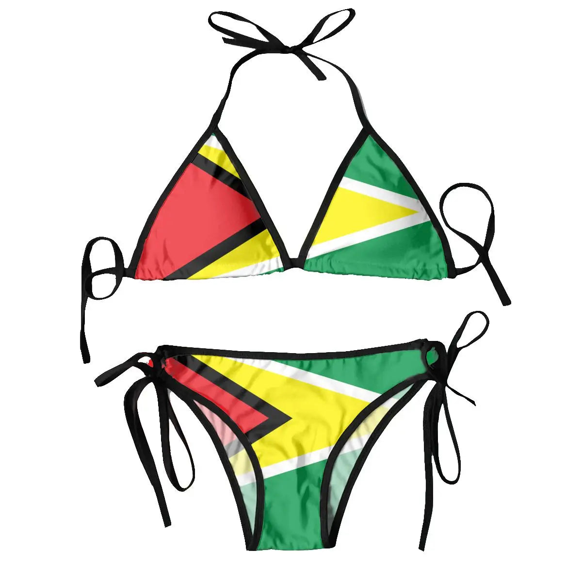 Frauen Badeanzug Guyana Flagge Bikini - HCWP