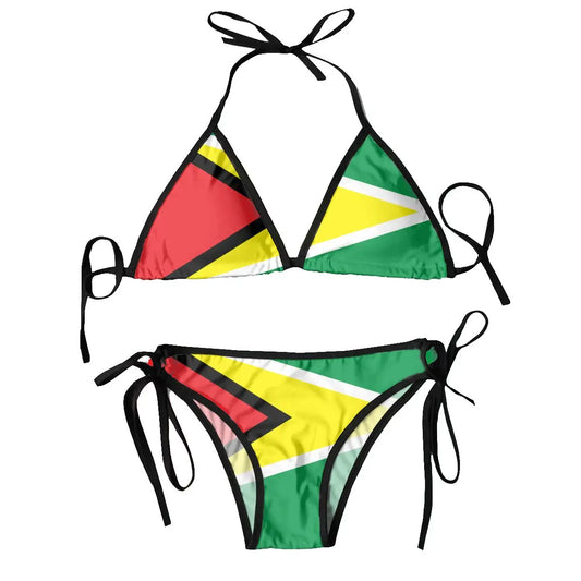 Frauen Badeanzug Guyana Flagge Bikini - HCWP