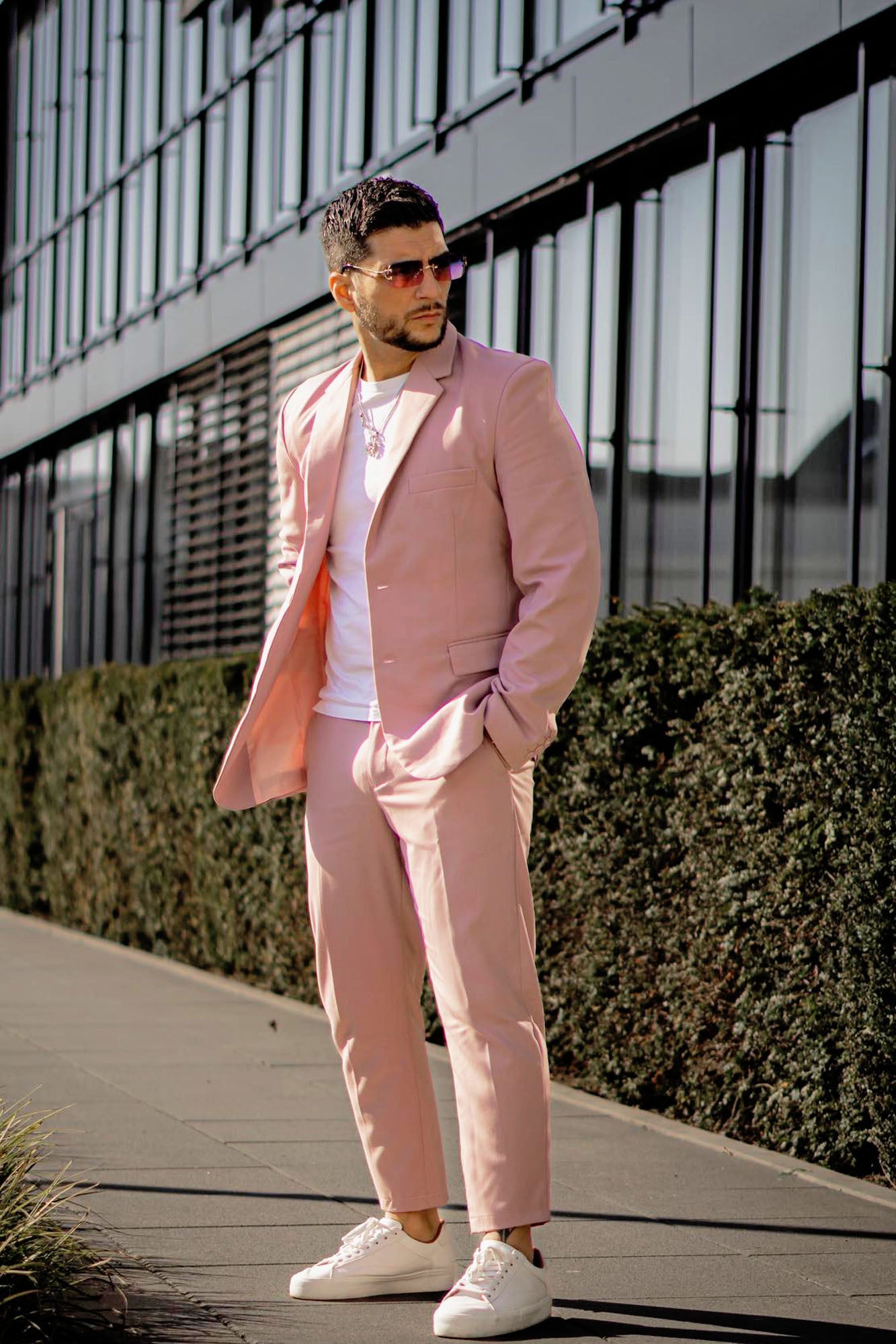 The Modern Stretch Slim Trouser - Mauve - HCWP