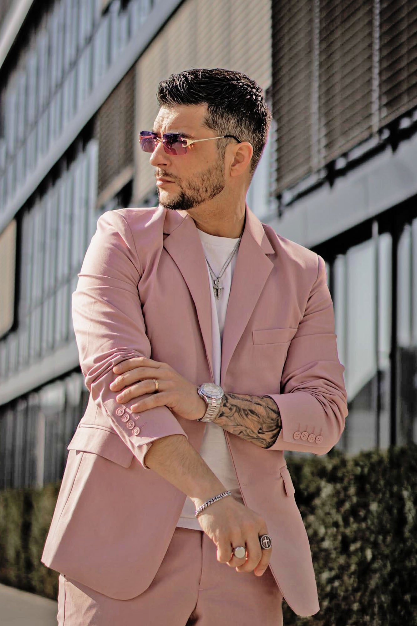 The Modern Stretch Suit Jacket - Blue - HCWP