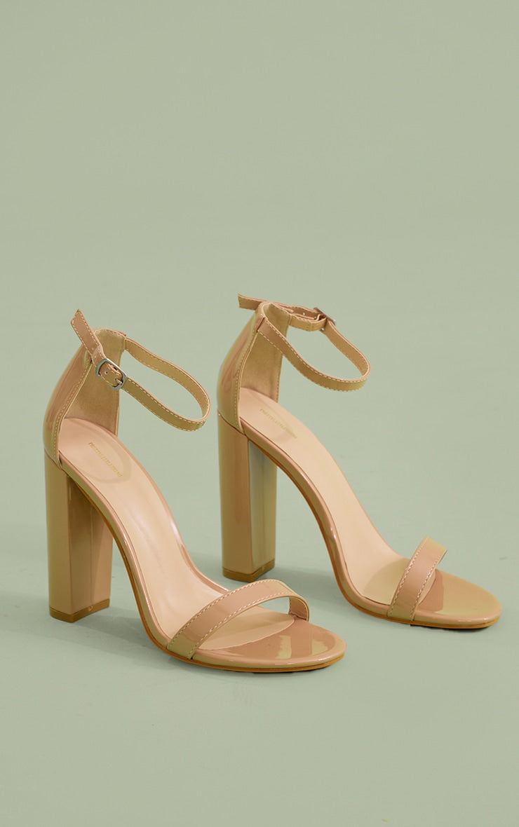 White May Blocked Heeled Sandal - HCWP