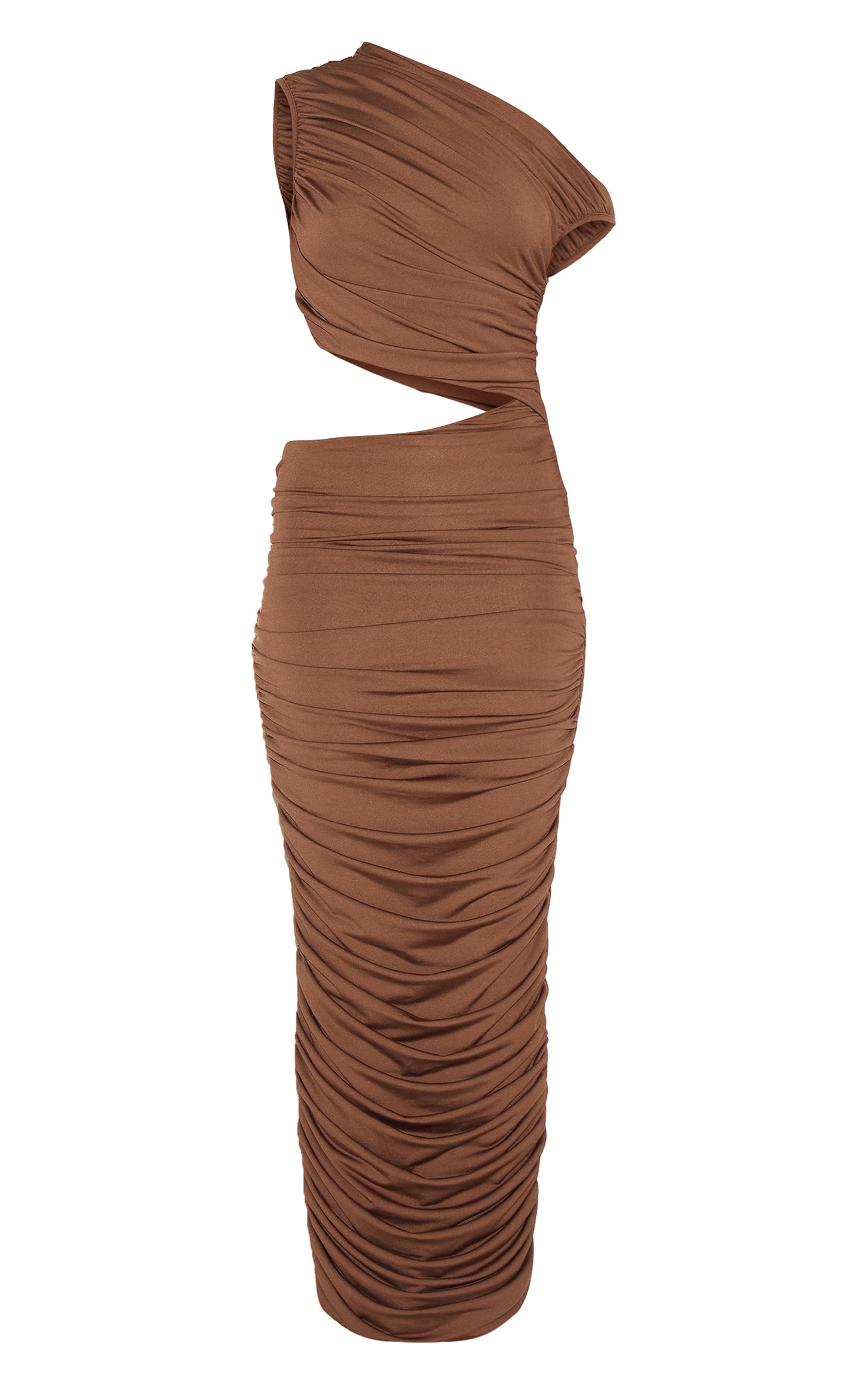 https://cdn-img.prettylittlething.com/c/7/6/7/c7679f2b343f67af33354e669cb5a6689cfa42db_CNL9989_5_plt_label_chocolate_one_shoulder_ruched_cut_out_maxi_dress.jpg