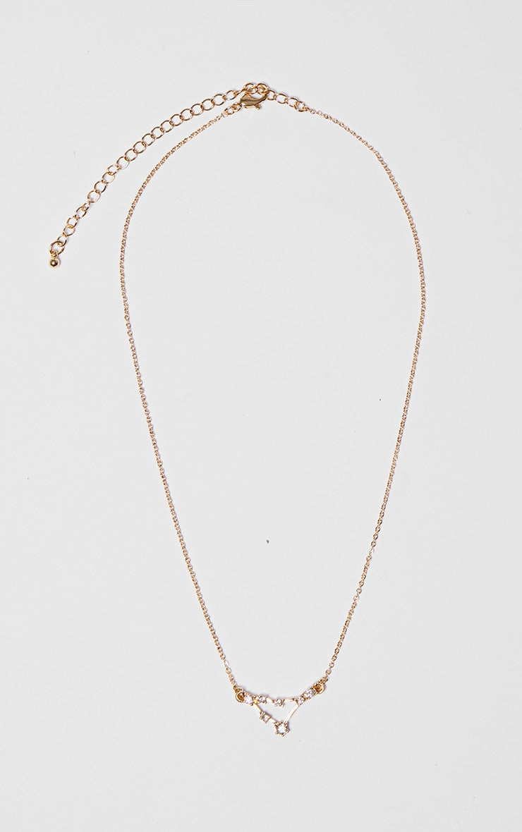 Gold Plated Capricorn Celestial Necklace - HCWP