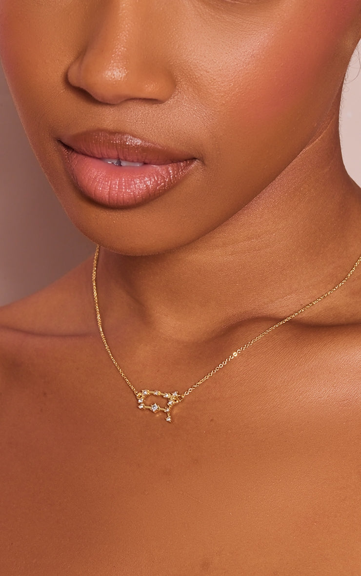 Gold Plated Capricorn Celestial Necklace - HCWP