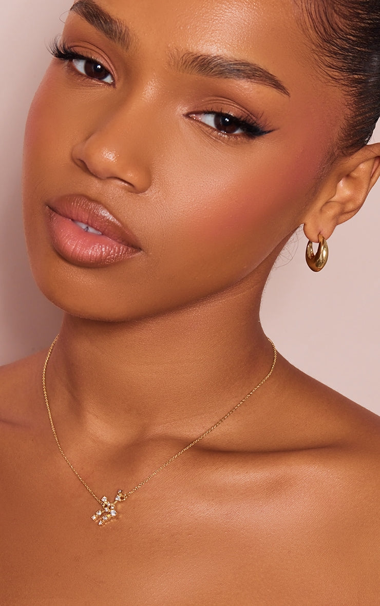 Gold Plated Taurus Celestial Necklace - HCWP