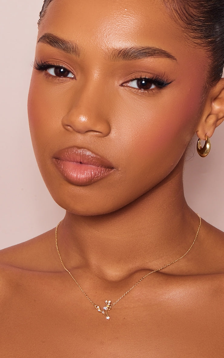 Gold Plated Cancer Celestial Necklace - HCWP