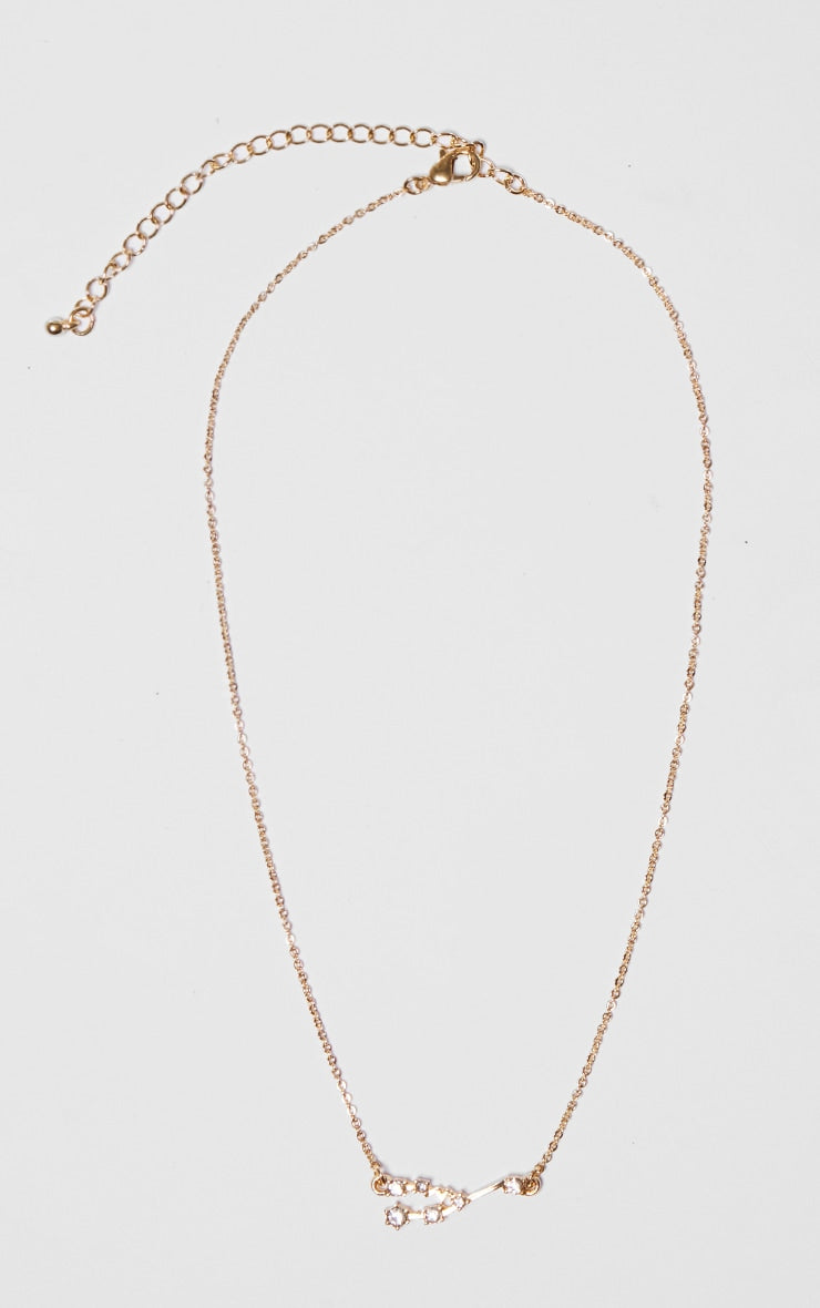 Gold Plated Cancer Celestial Necklace - HCWP