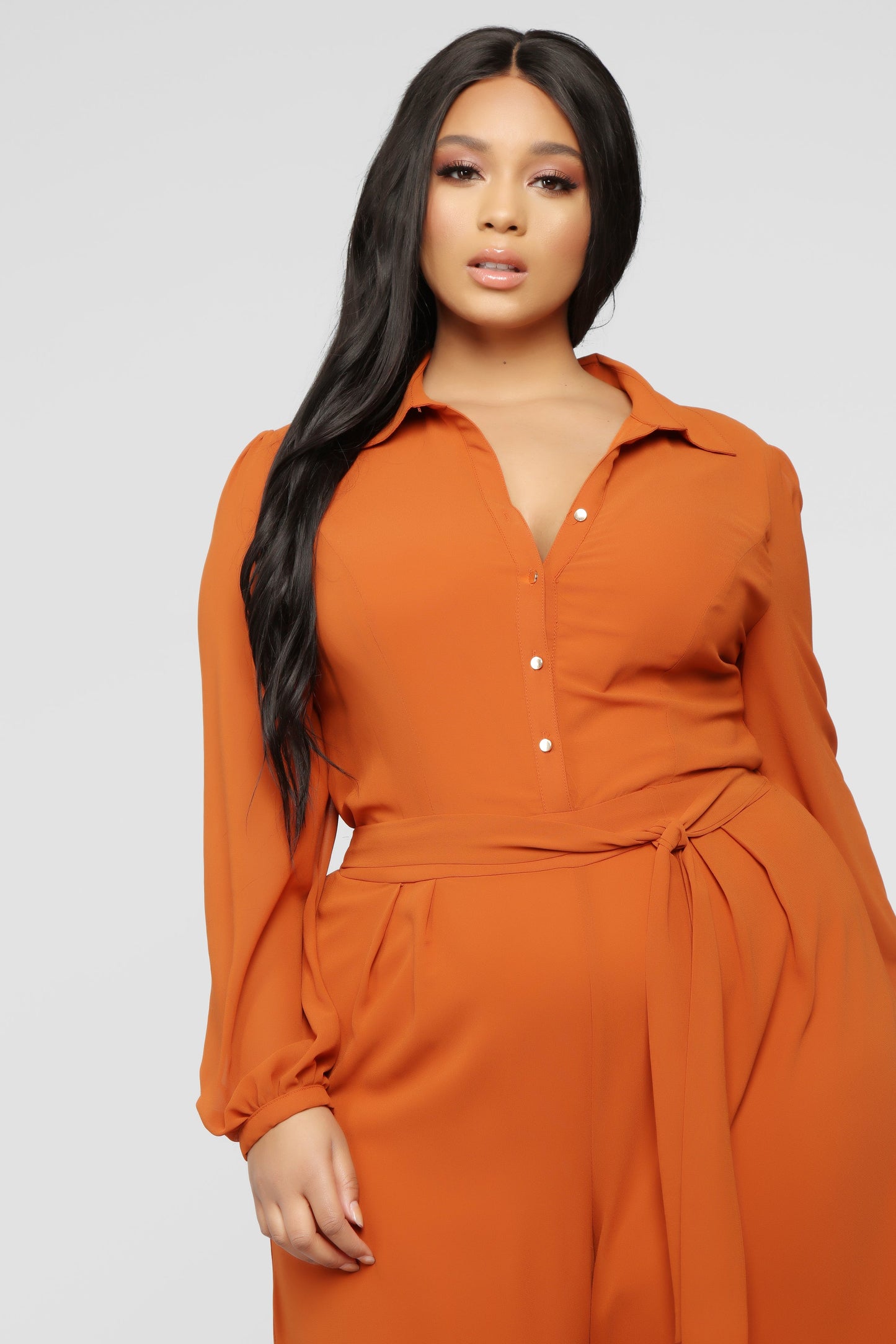 Like Me Better Jumpsuit - Cognac - HCWP