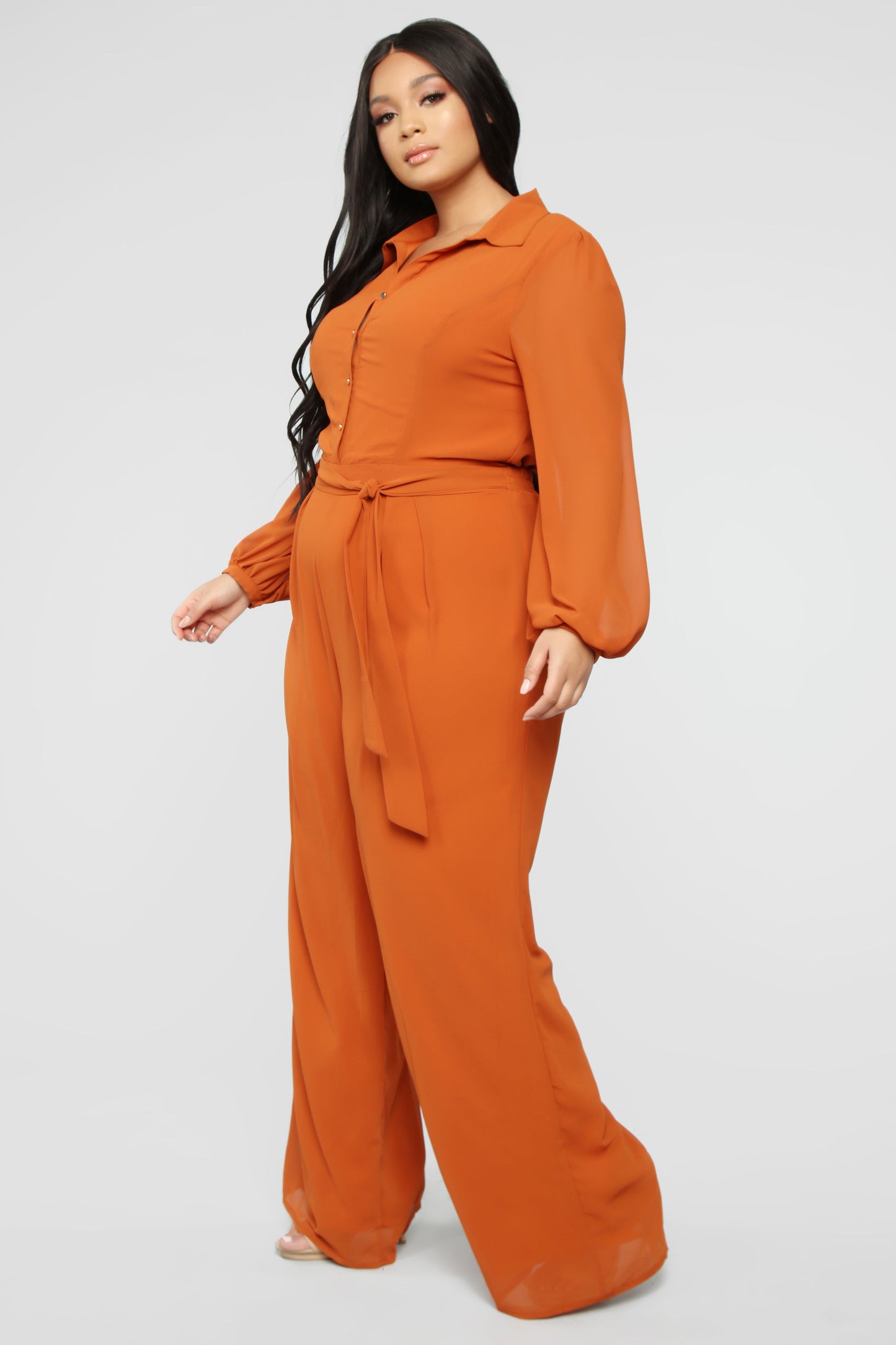 Like Me Better Jumpsuit - Cognac - HCWP