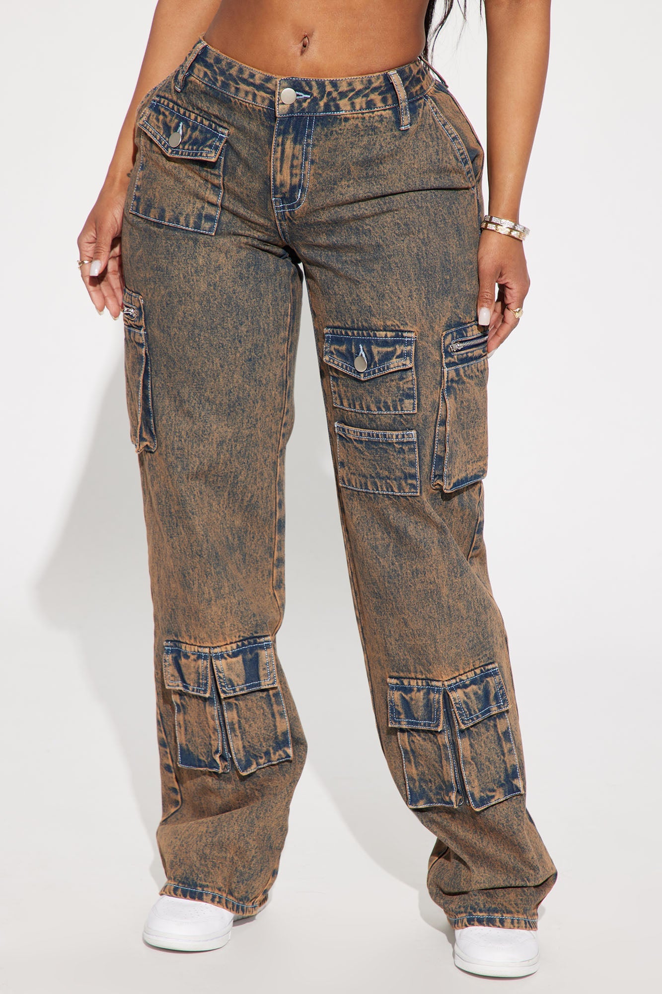 Not Sorry Non Stretch Cargo Jean - Copper - HCWP