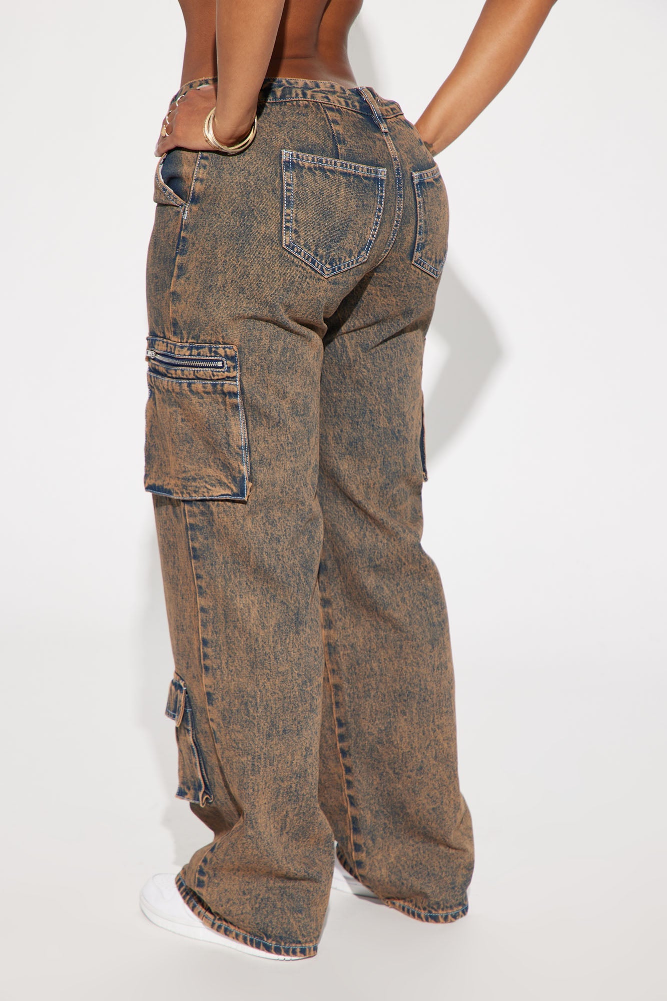 Not Sorry Non Stretch Cargo Jean - Copper - HCWP