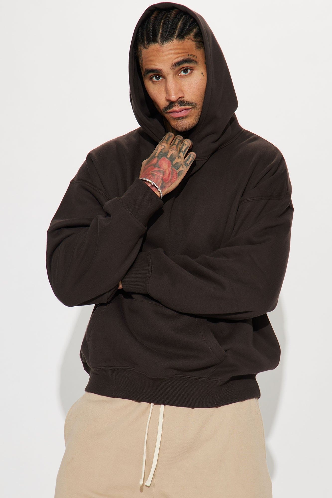 Tyson Oversized Heavyweight Hoodie - Black - HCWP