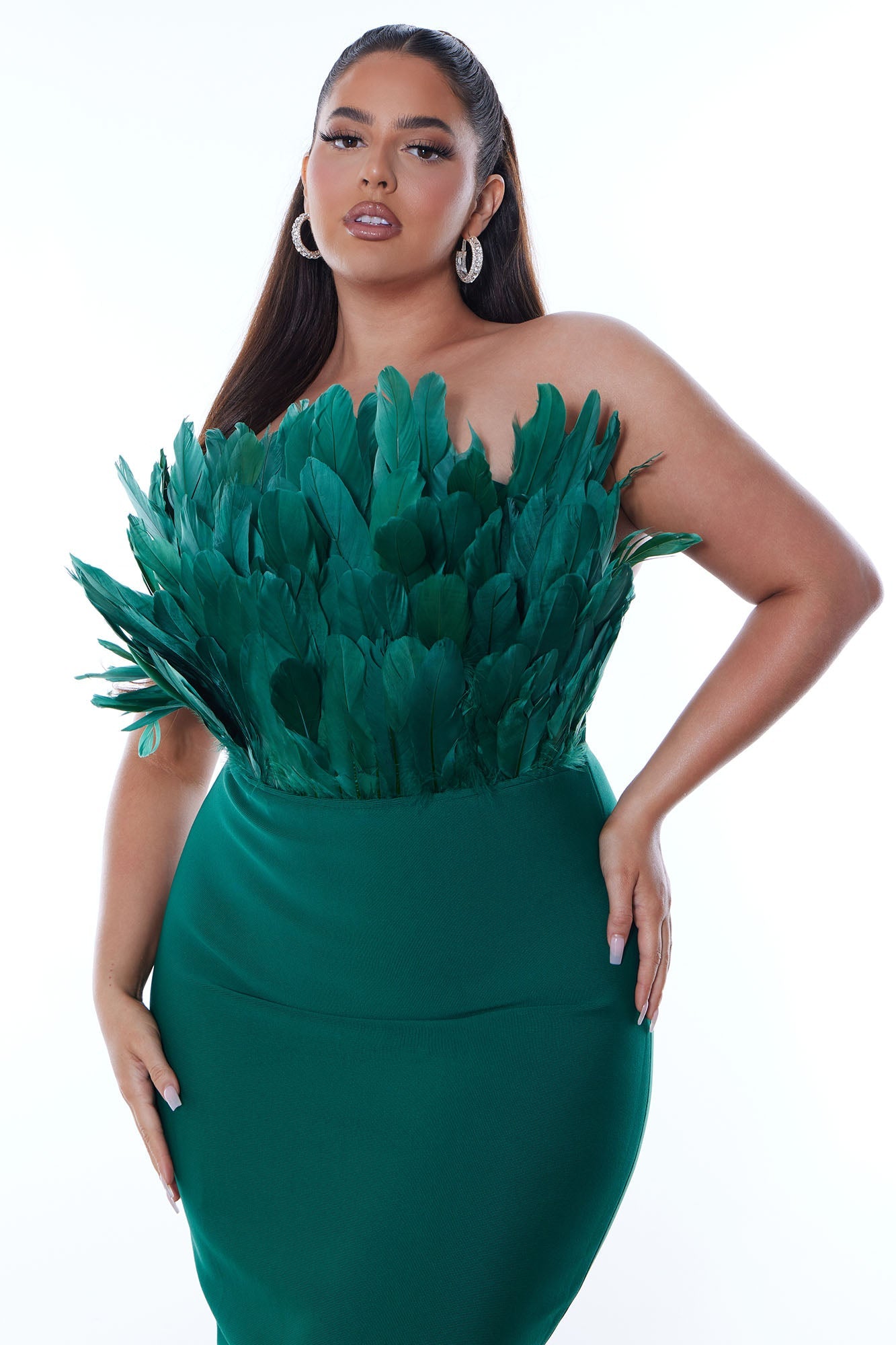 Marianna Bandage Midi Dress - Hunter - HCWP