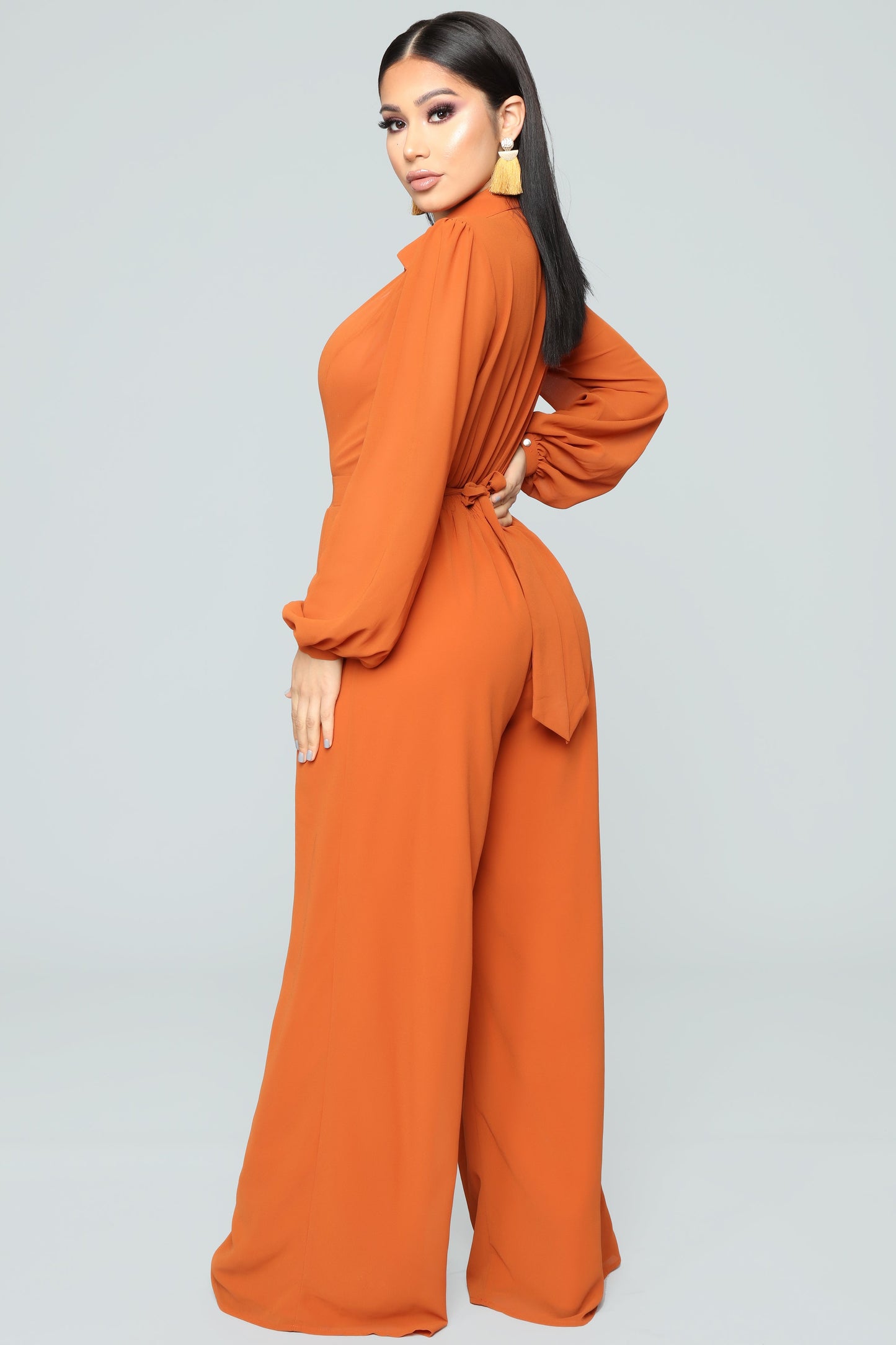 Like Me Better Jumpsuit - Cognac - HCWP