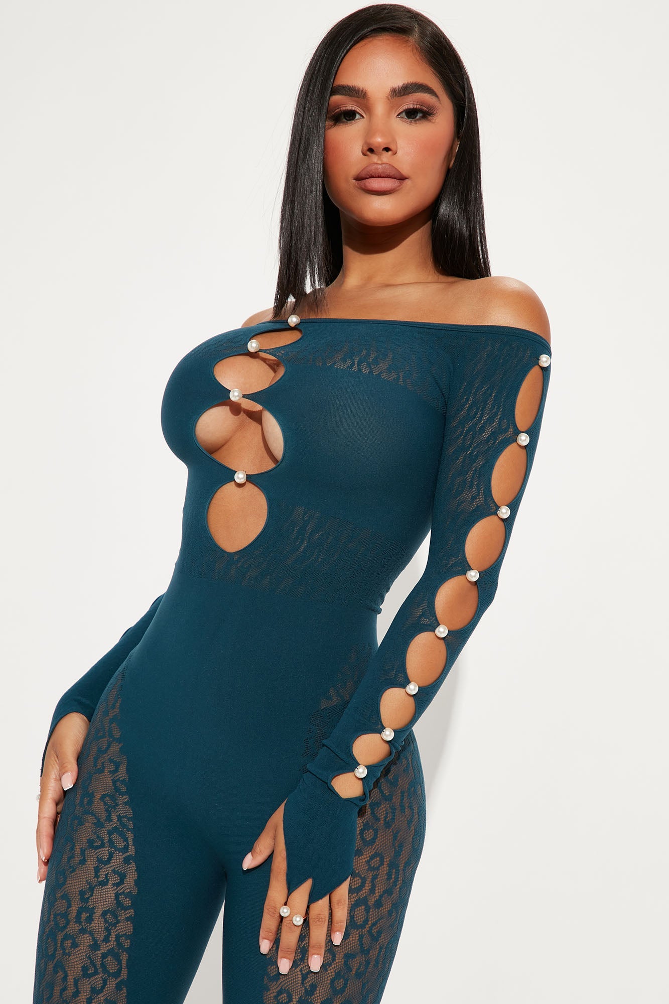 Sierra Seamless Jumpsuit - Teal - HCWP