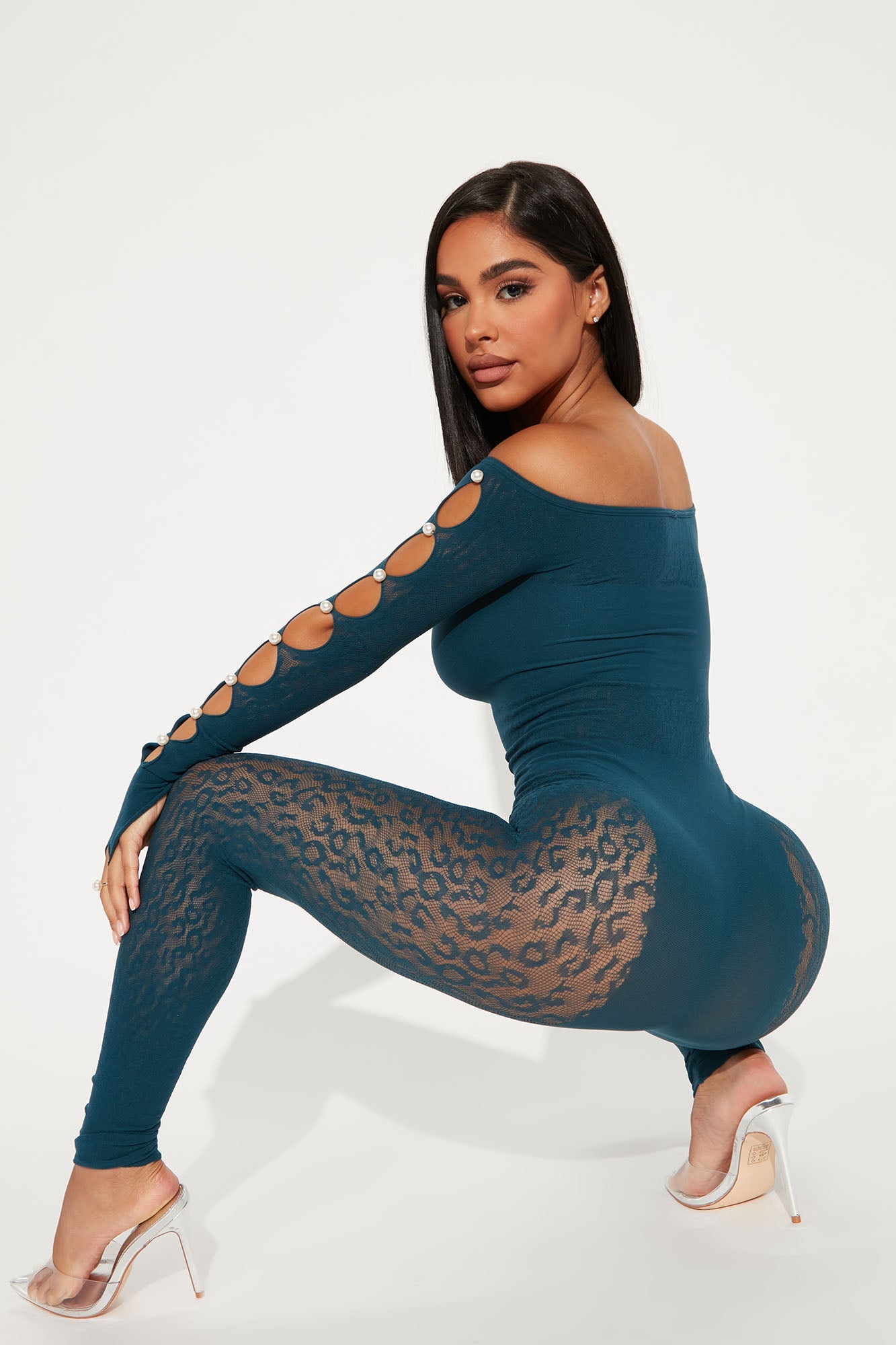 Sierra Seamless Jumpsuit - Teal - HCWP