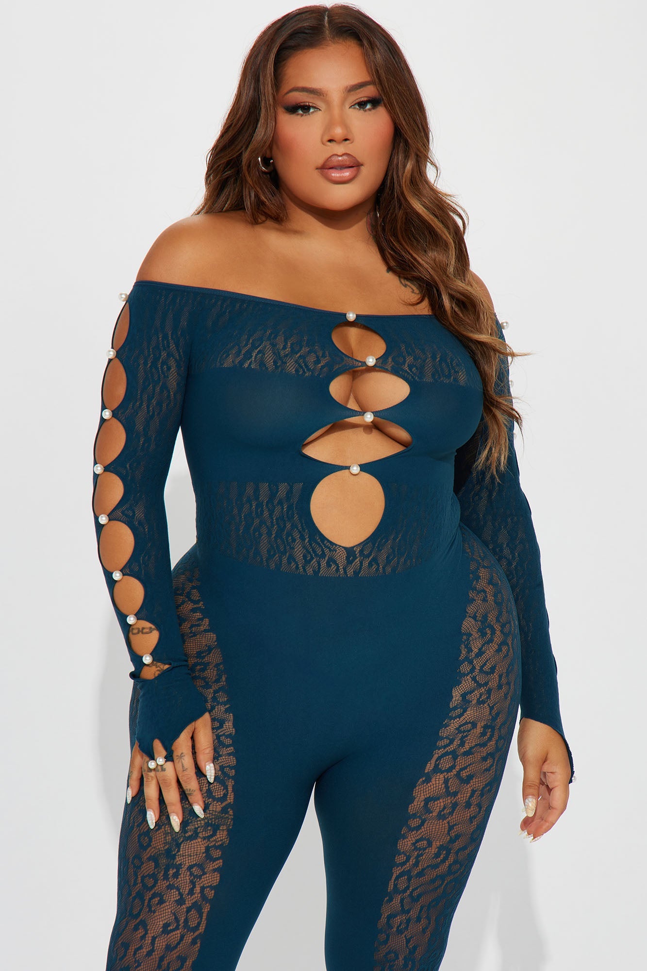 Sierra Seamless Jumpsuit - Teal - HCWP