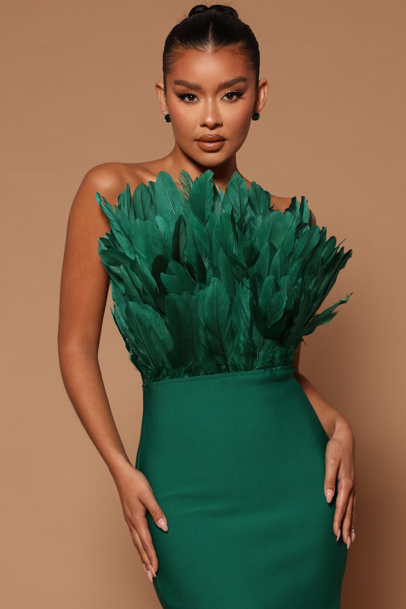 Marianna Bandage Midi Dress - Hunter - HCWP