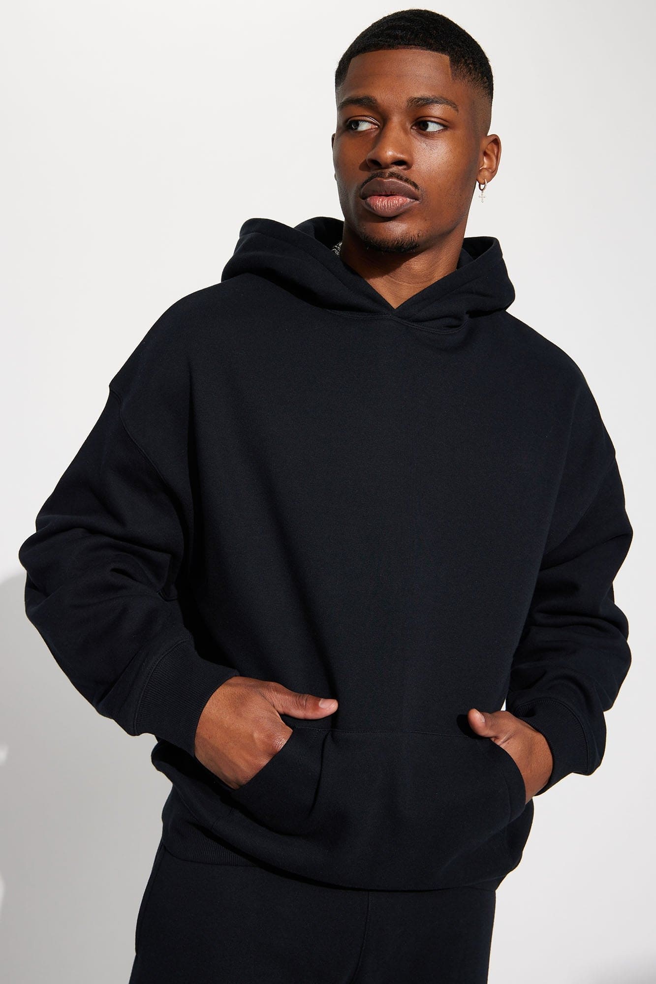Tyson Oversized Heavyweight Hoodie - Black - HCWP
