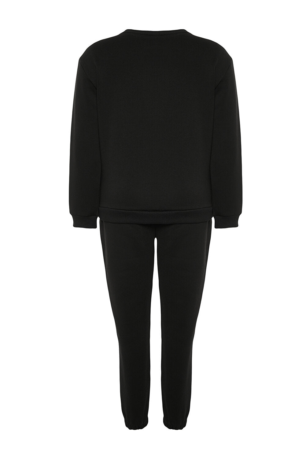 Trendyol Curve Große Größen in Sweatsuit Set - Schwarz - Relaxed Fit - HCWP