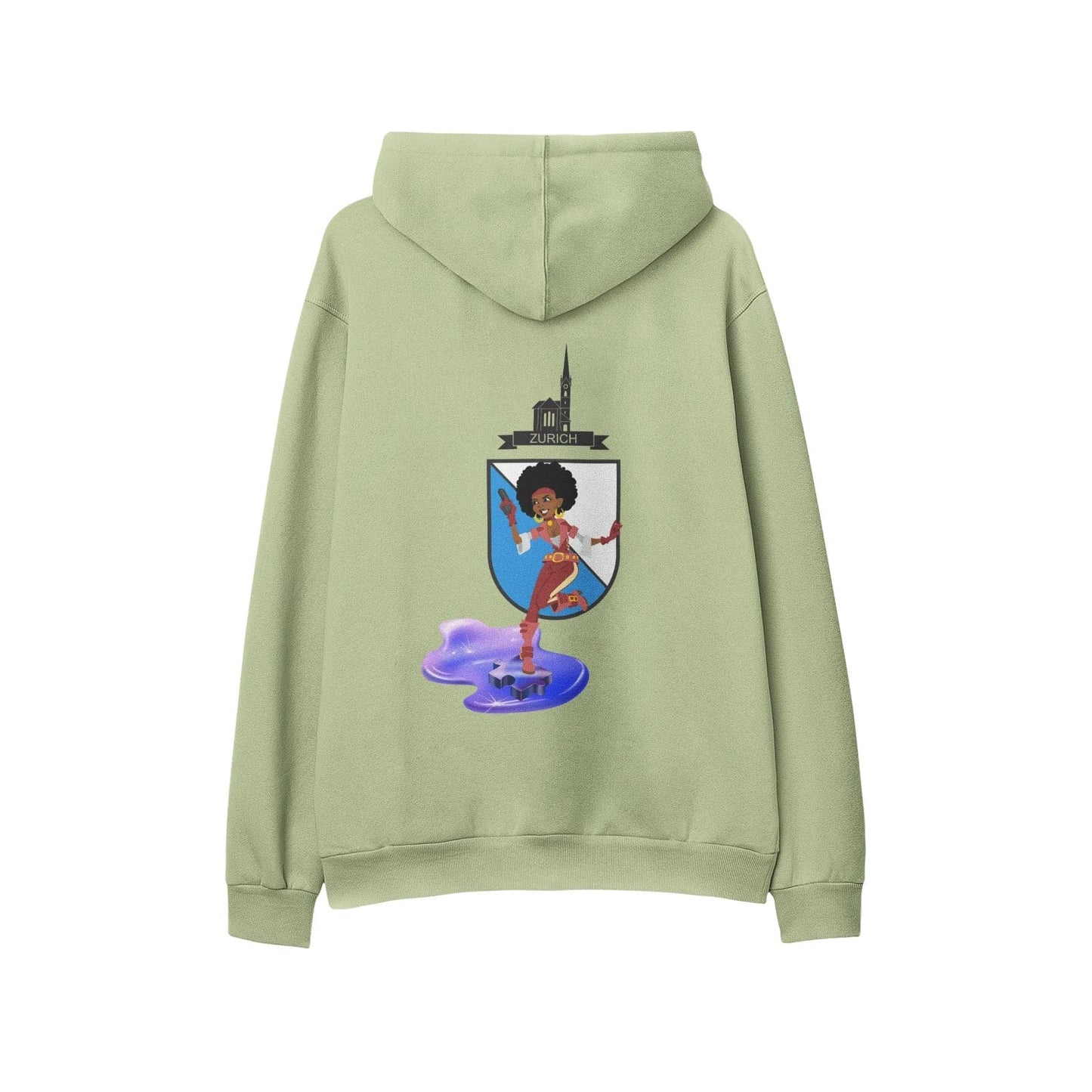 Zürich Stand up Men's Soft Cotton Hoodies - HCWP
