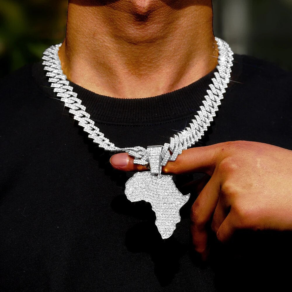 Afrikanische Karte Anhänger - HCWP