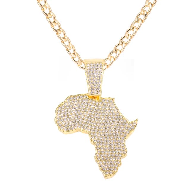 Afrikanische Karte Anhänger - HCWP
