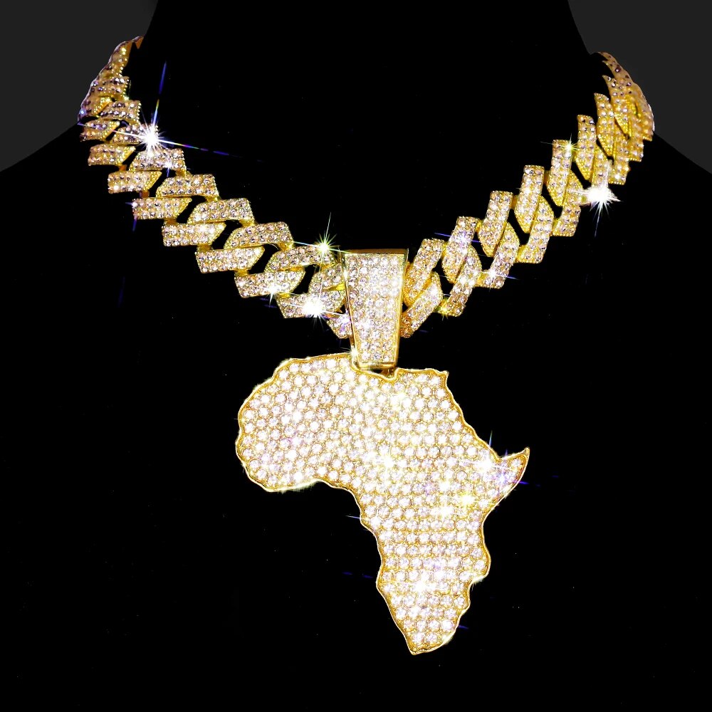 Afrikanische Karte Anhänger - HCWP