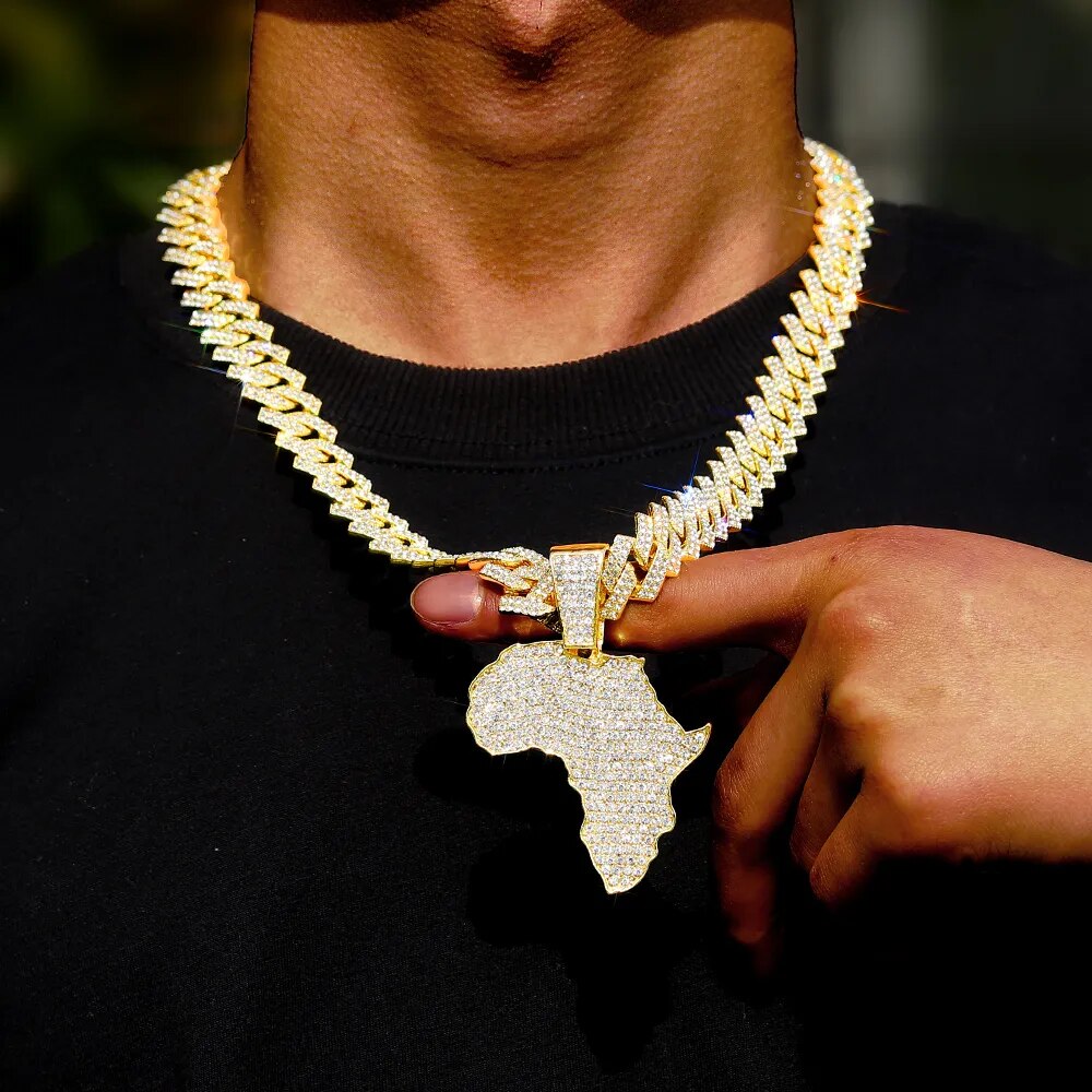 Afrikanische Karte Anhänger - HCWP