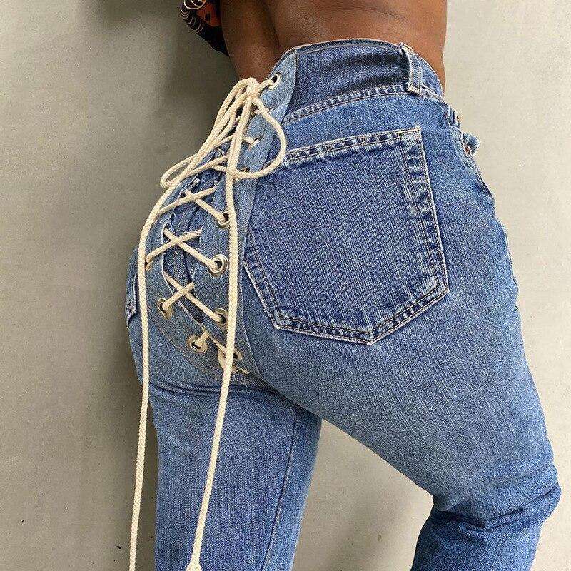 Strappy Jeans