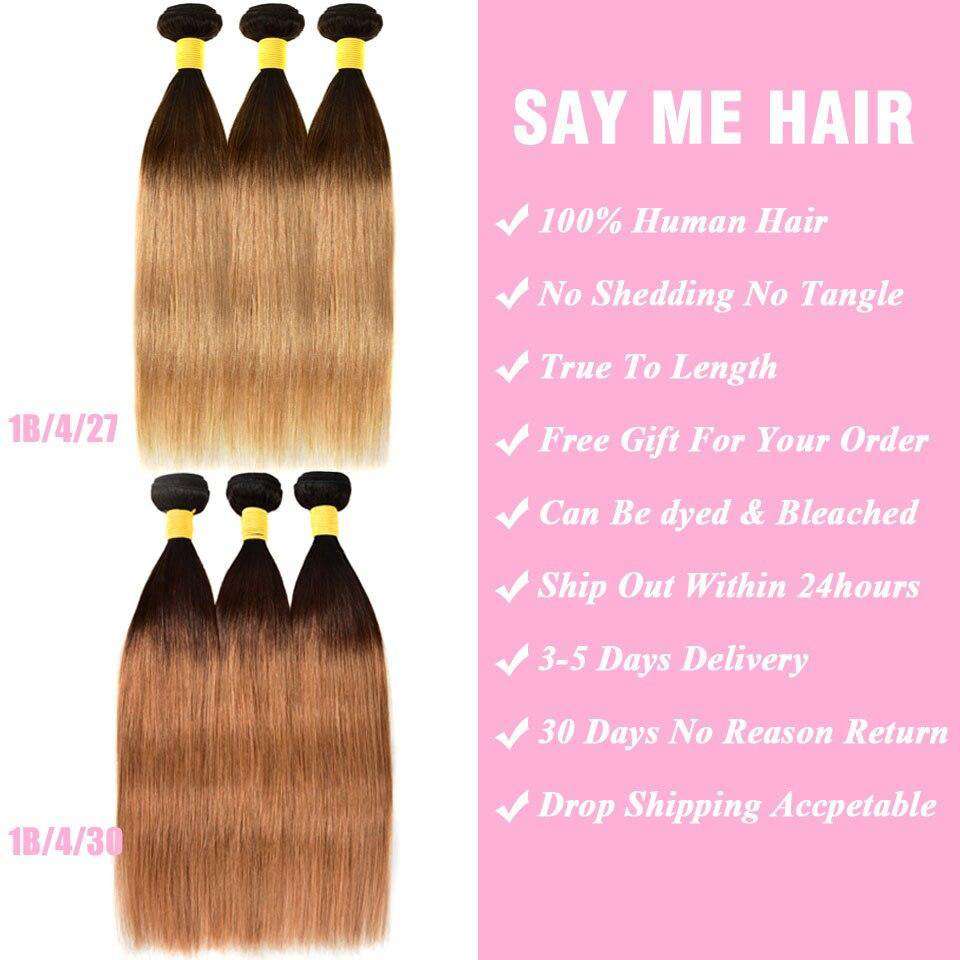 Ombre Honey Blonde Brazilian Hair Bundles Deal