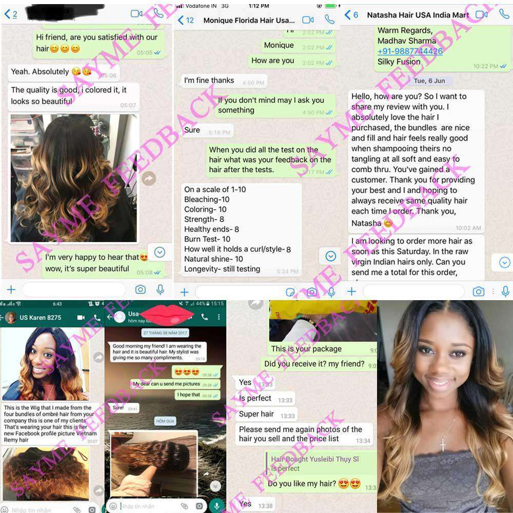 Ombre Honey Blonde Brazilian Hair Bundles Deal