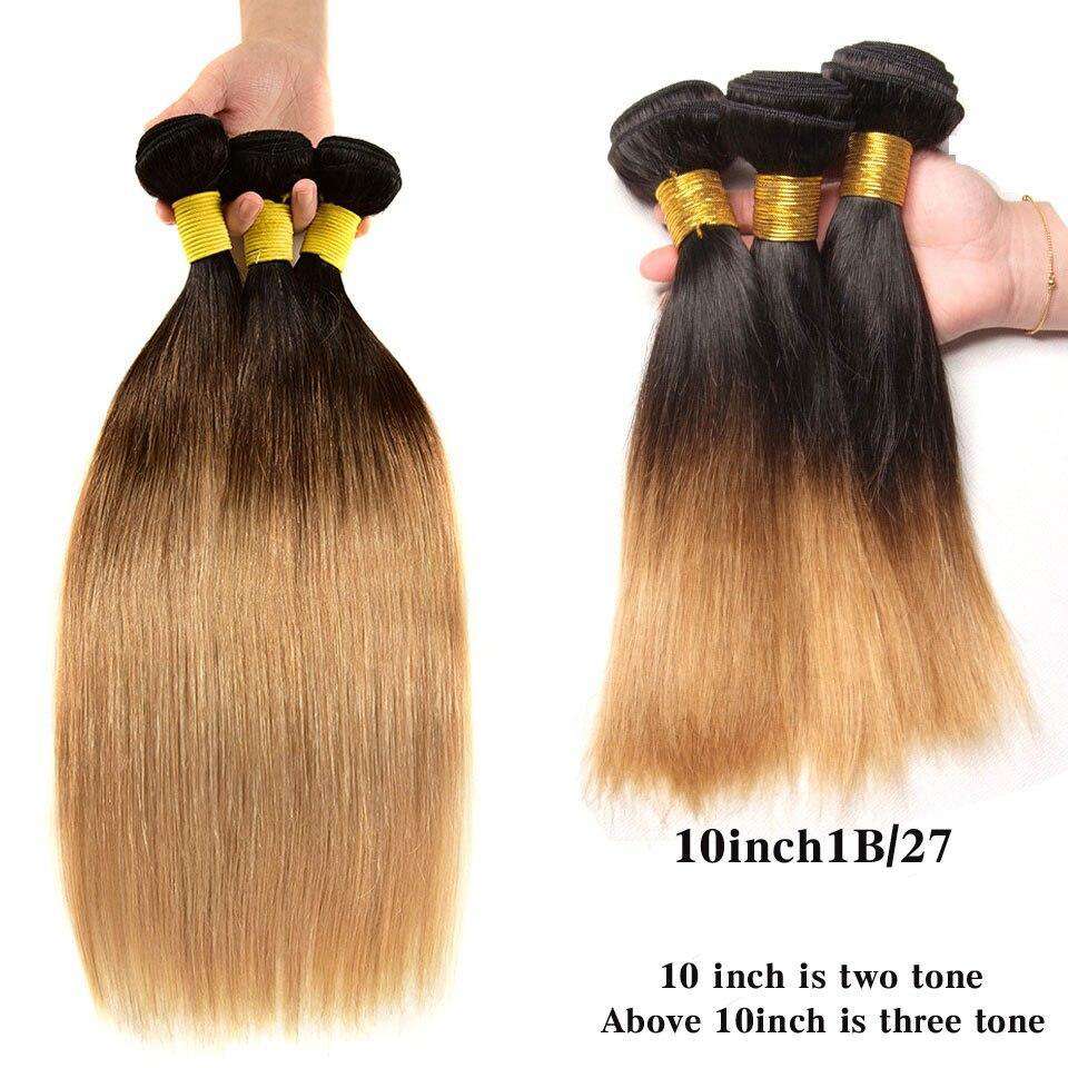Ombre Honey Blonde Brazilian Hair Bundles Deal